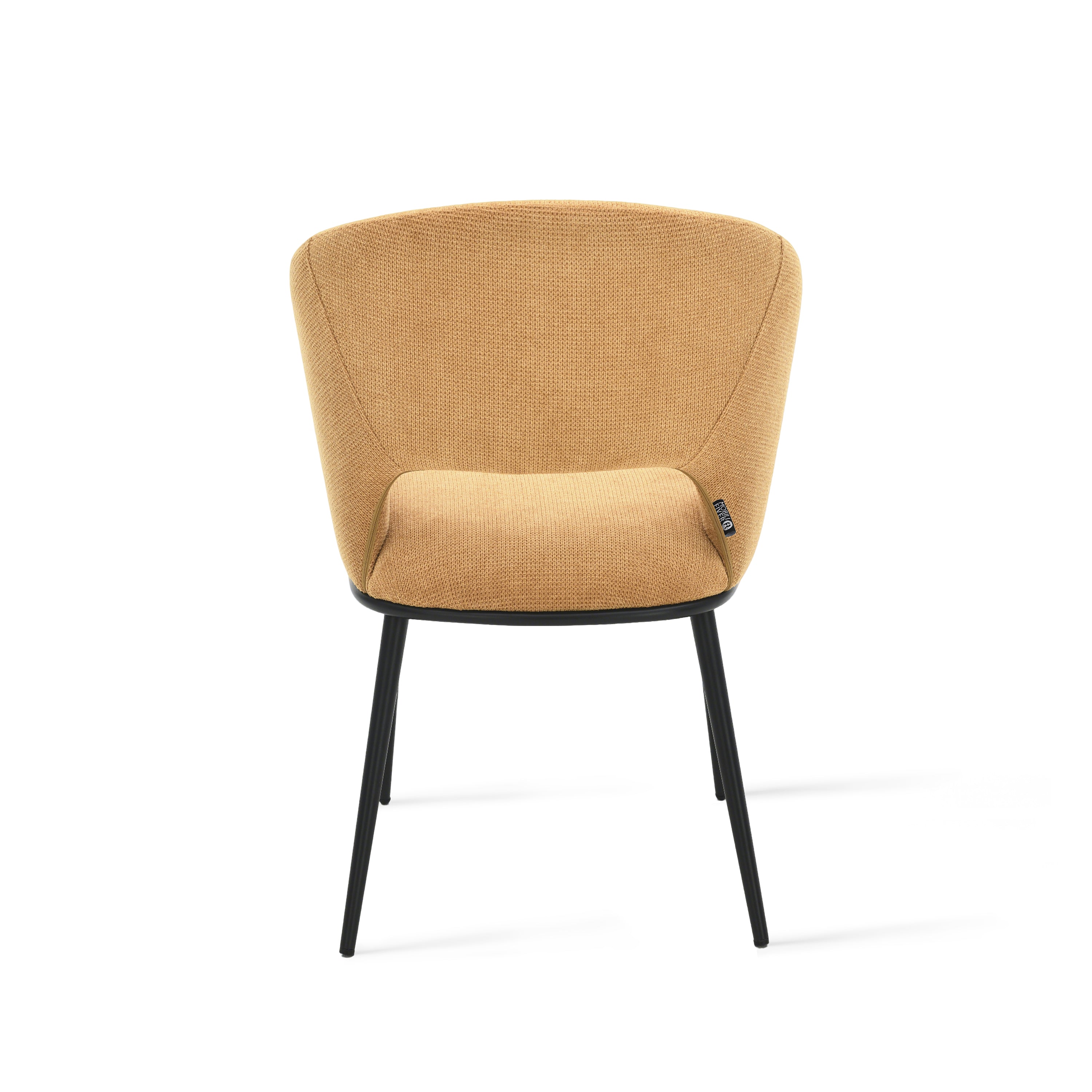 Alice Fabric Chairs, Set of 2, Orange - Detail image 5