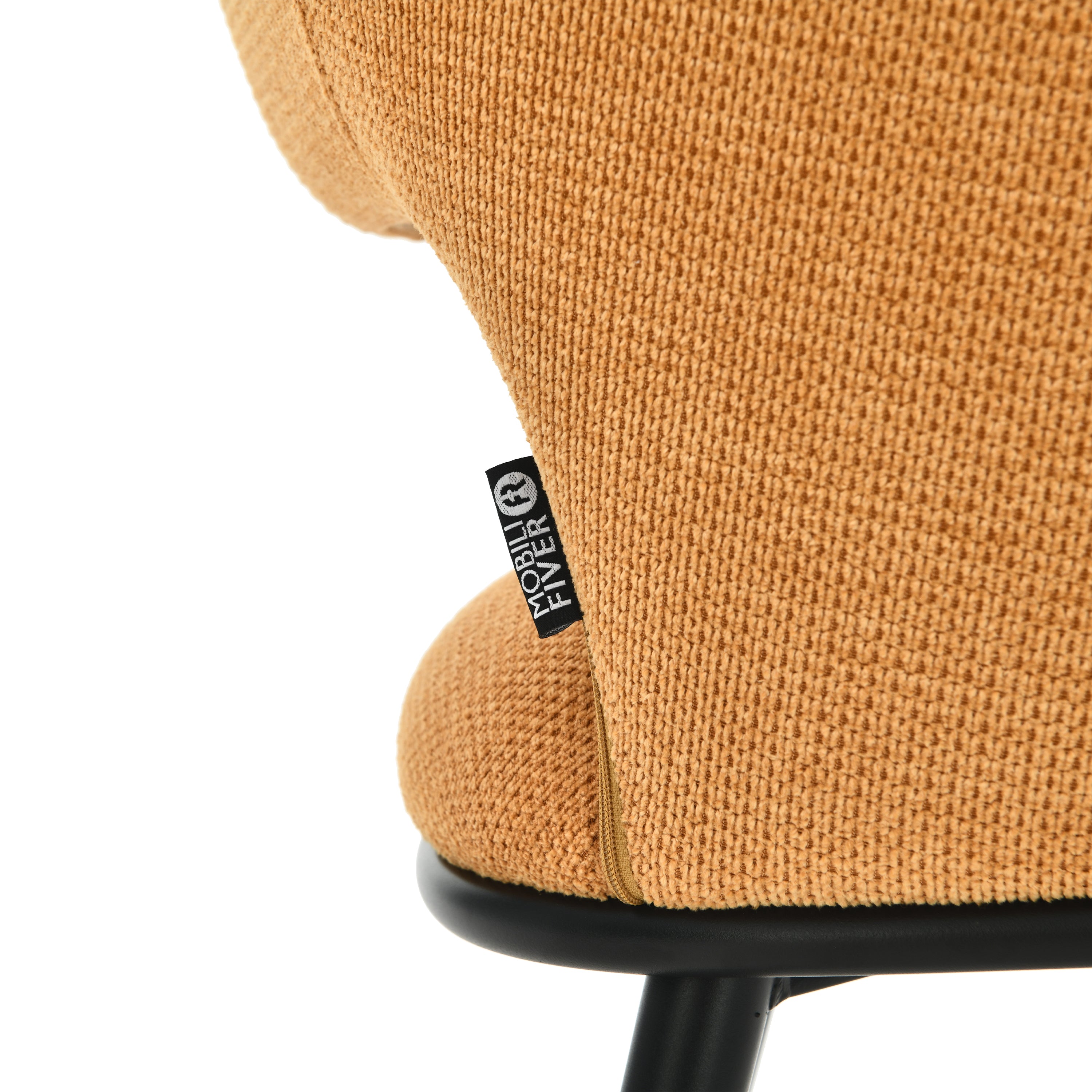 Alice Fabric Chairs, Set of 2, Orange - Detail image 7