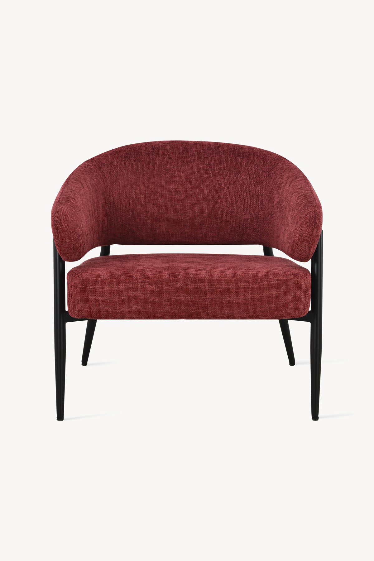 Barbara Fabric Armchair, Red - Detail image 6