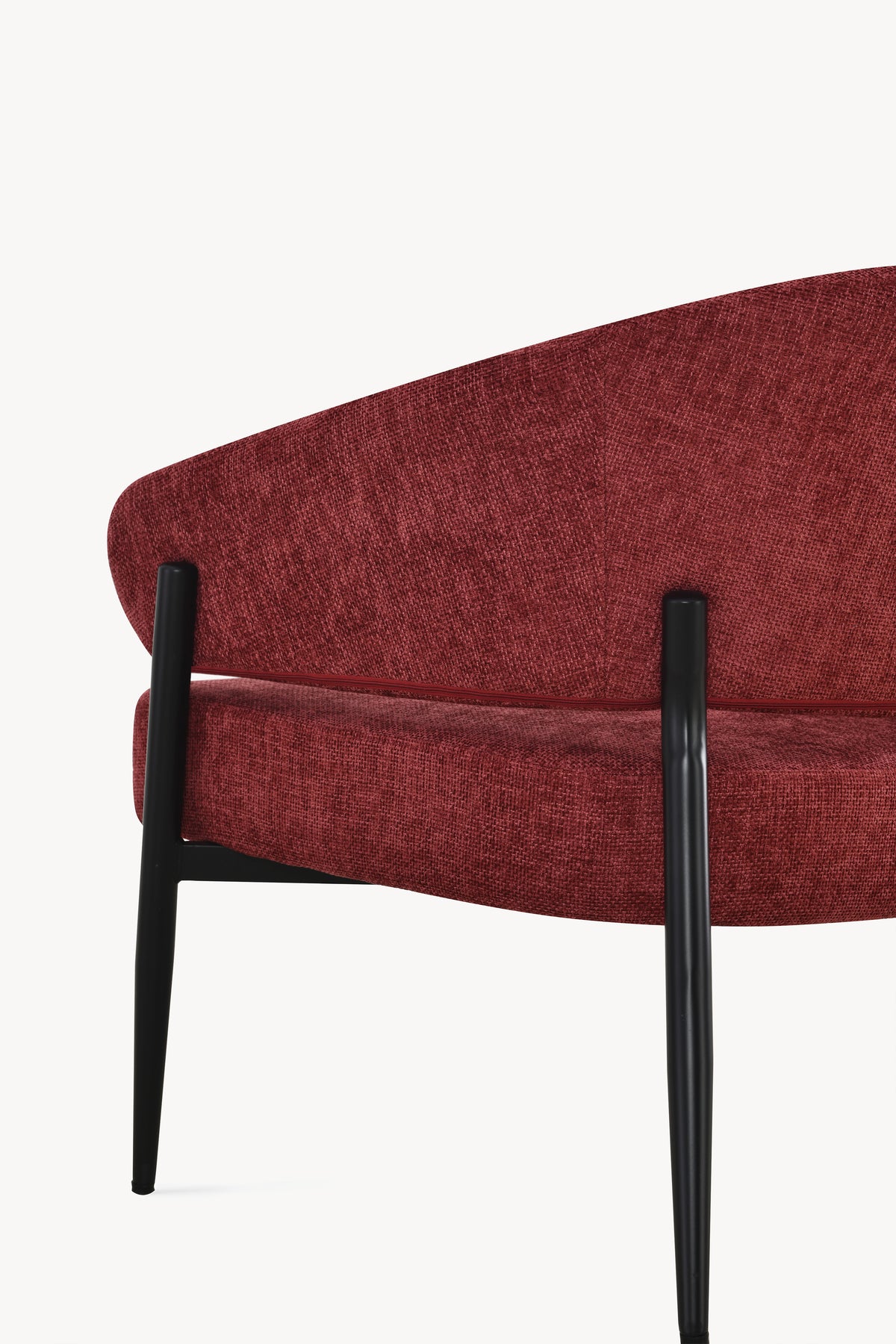 Barbara Fabric Armchair, Red - Detail image 10