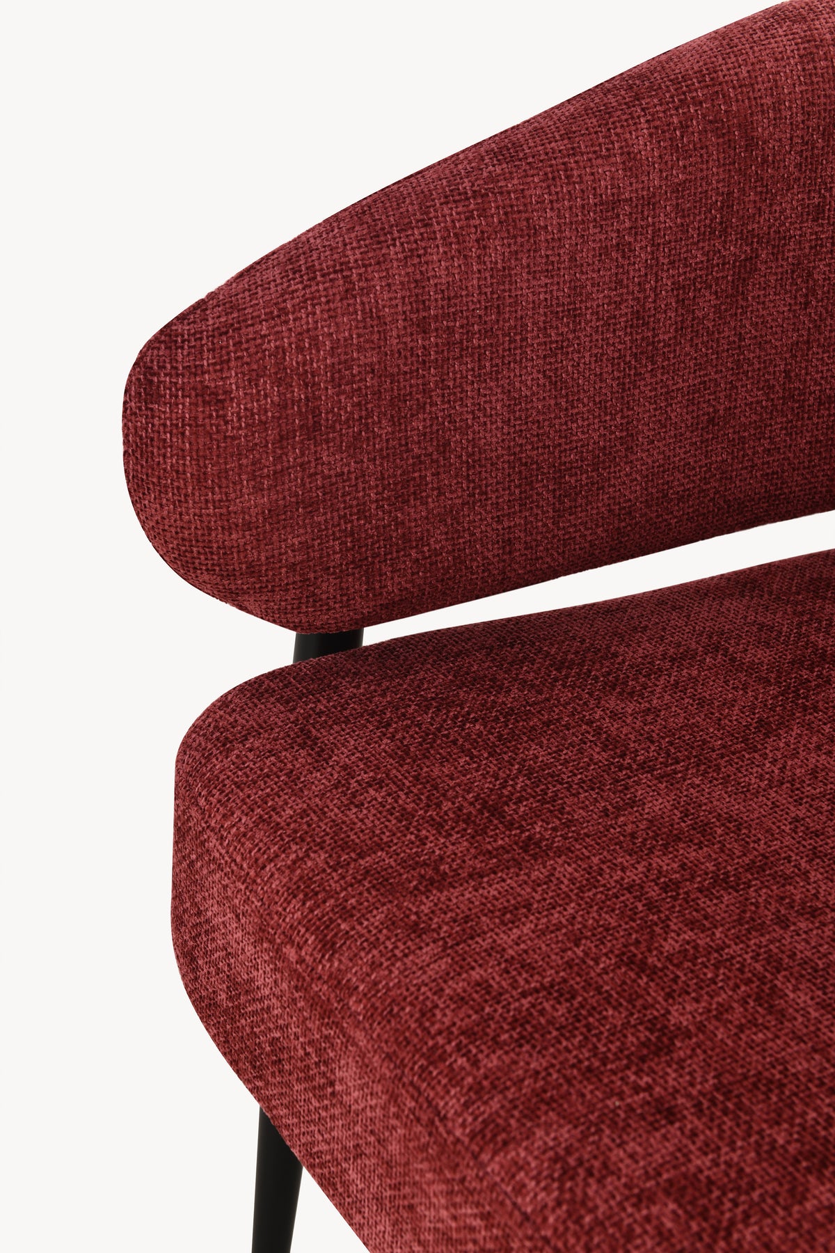 Barbara Fabric Armchair, Red - Detail image 8