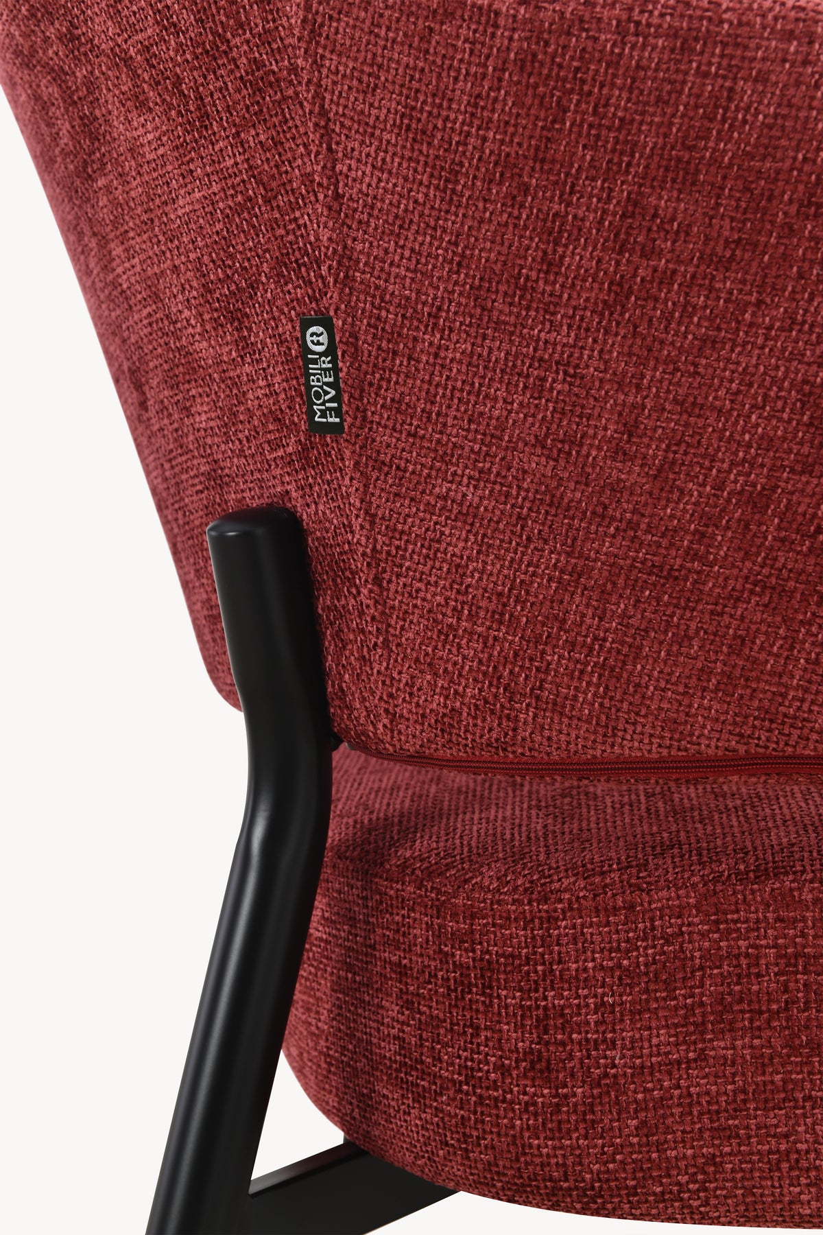 Barbara Fabric Armchair, Red - Detail image 14