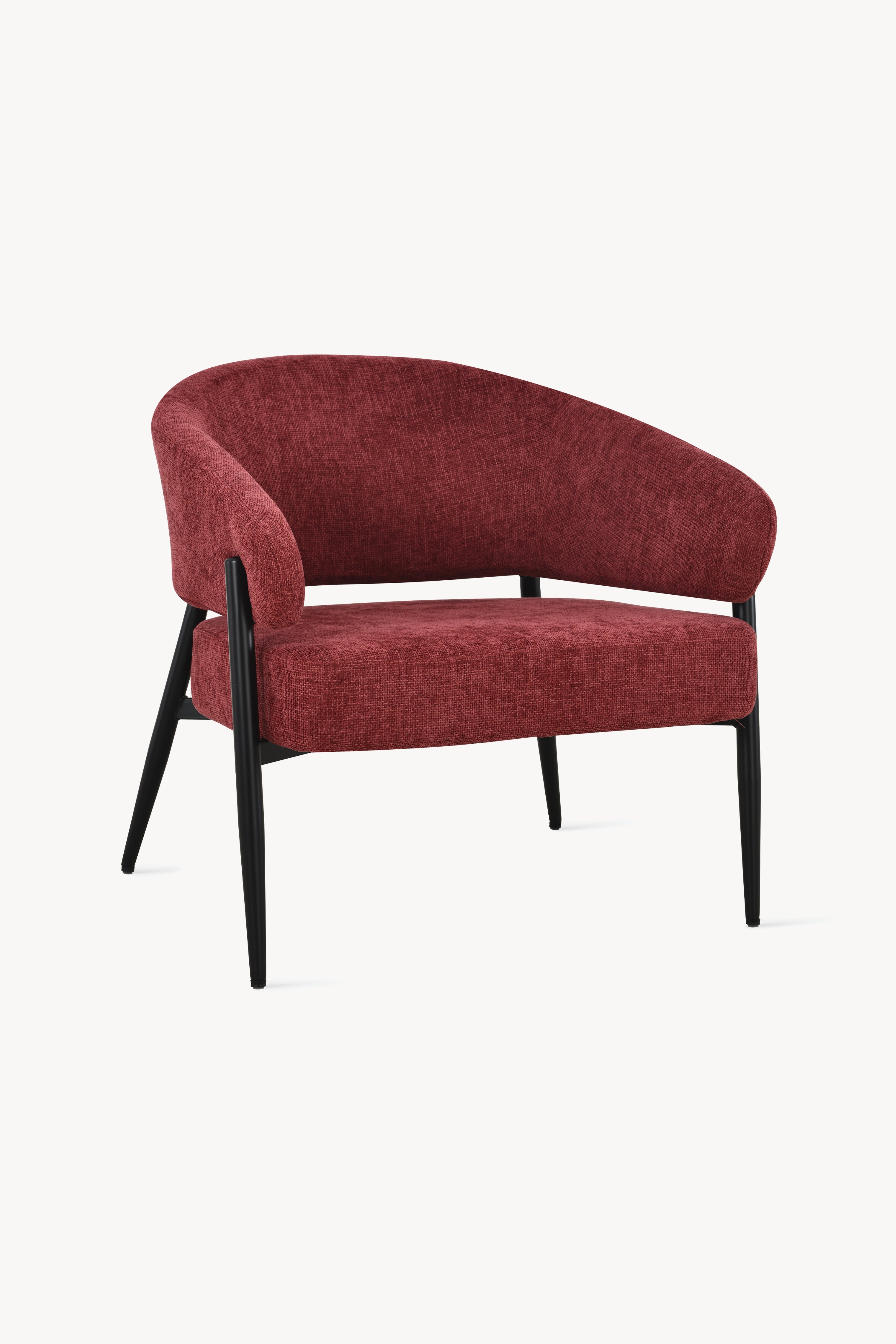 Barbara Fabric Armchair, Red - Main image