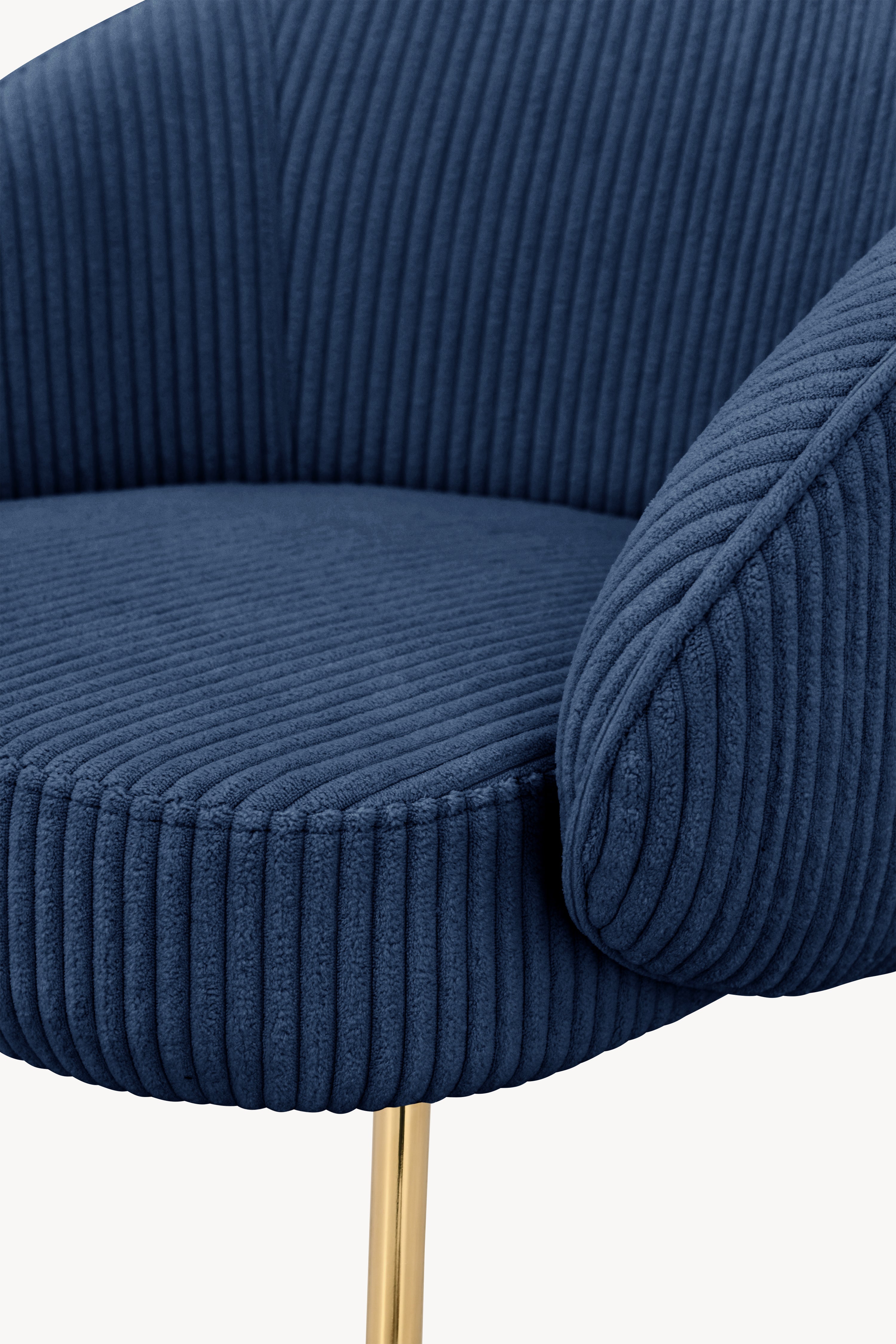 Stühle aus Stoff Beatrice, 2er-Set, Blau - Detailbild 10