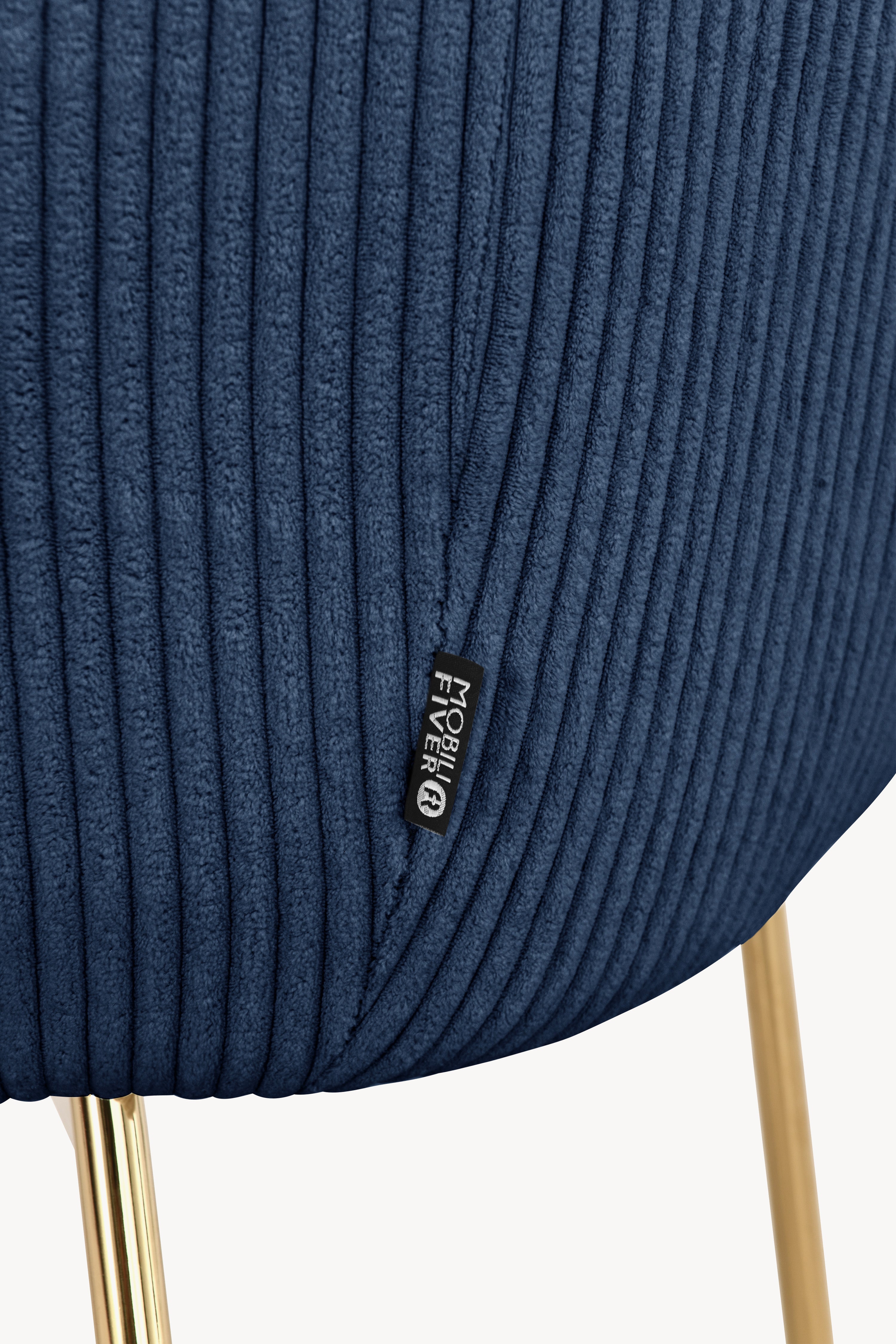 Stühle aus Stoff Beatrice, 2er-Set, Blau - Detailbild 13