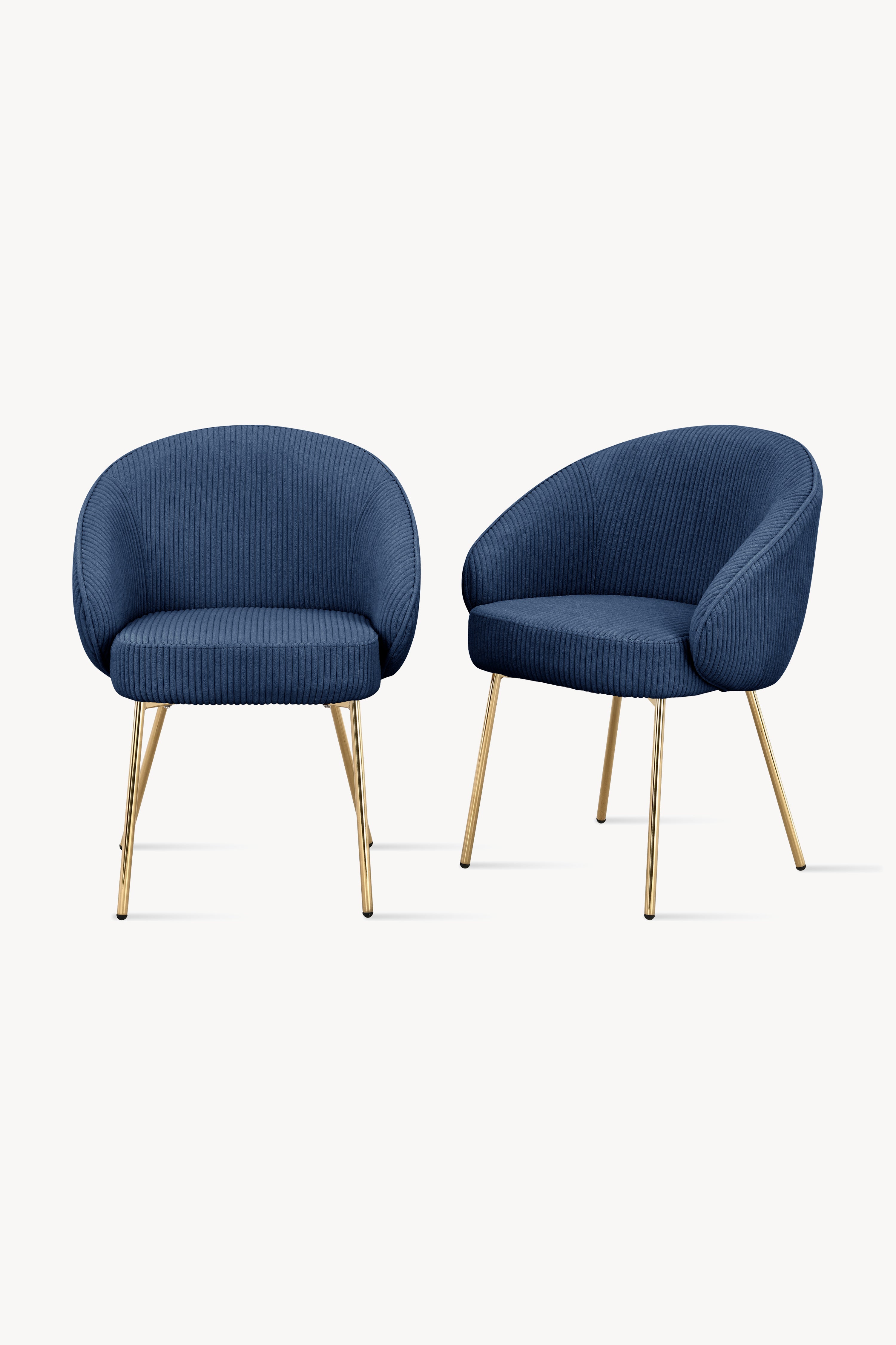 Stühle aus Stoff Beatrice, 2er-Set, Blau - Hauptbild
