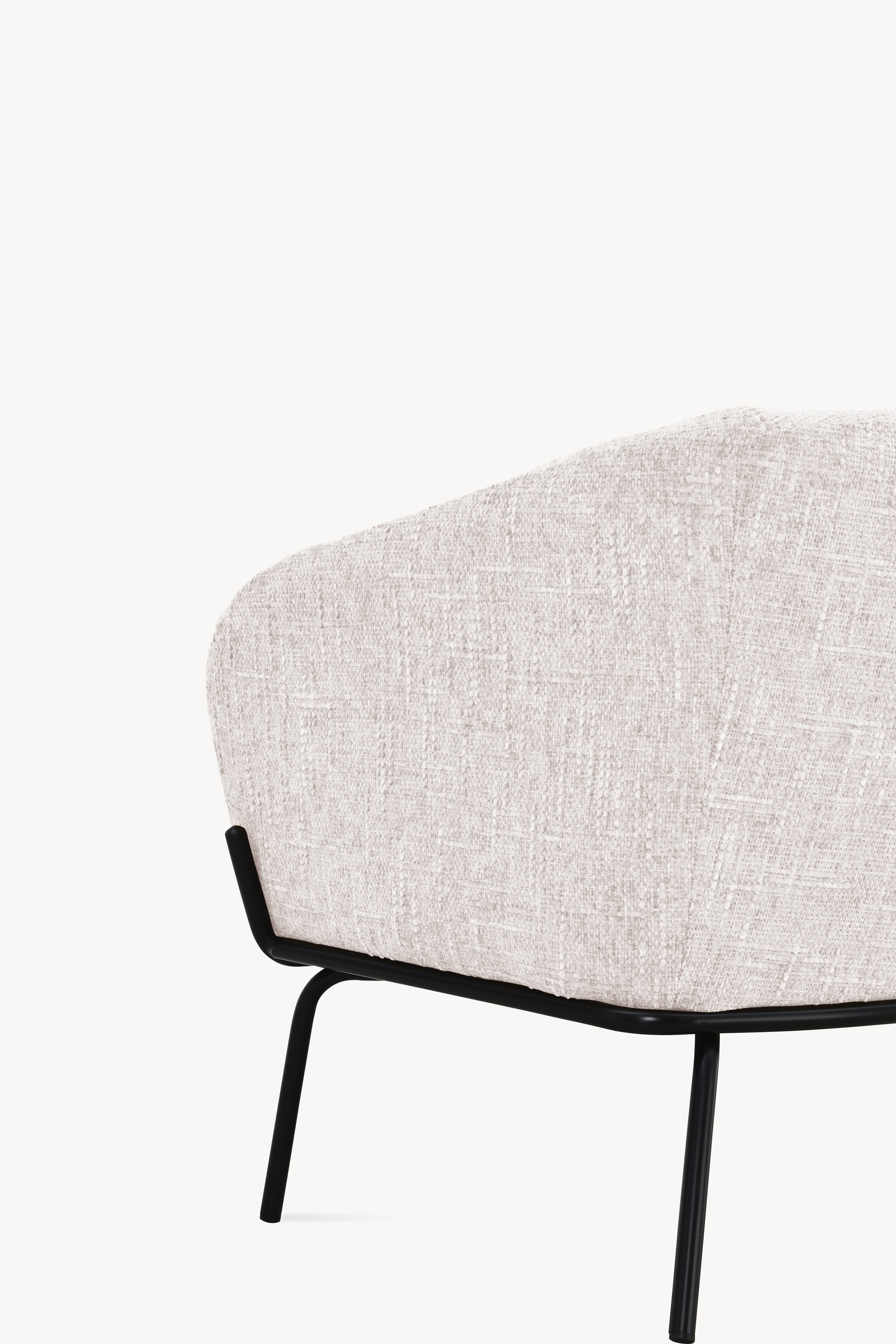 Poltrona in tessuto Davide, Beige - Immagine dettaglio 11