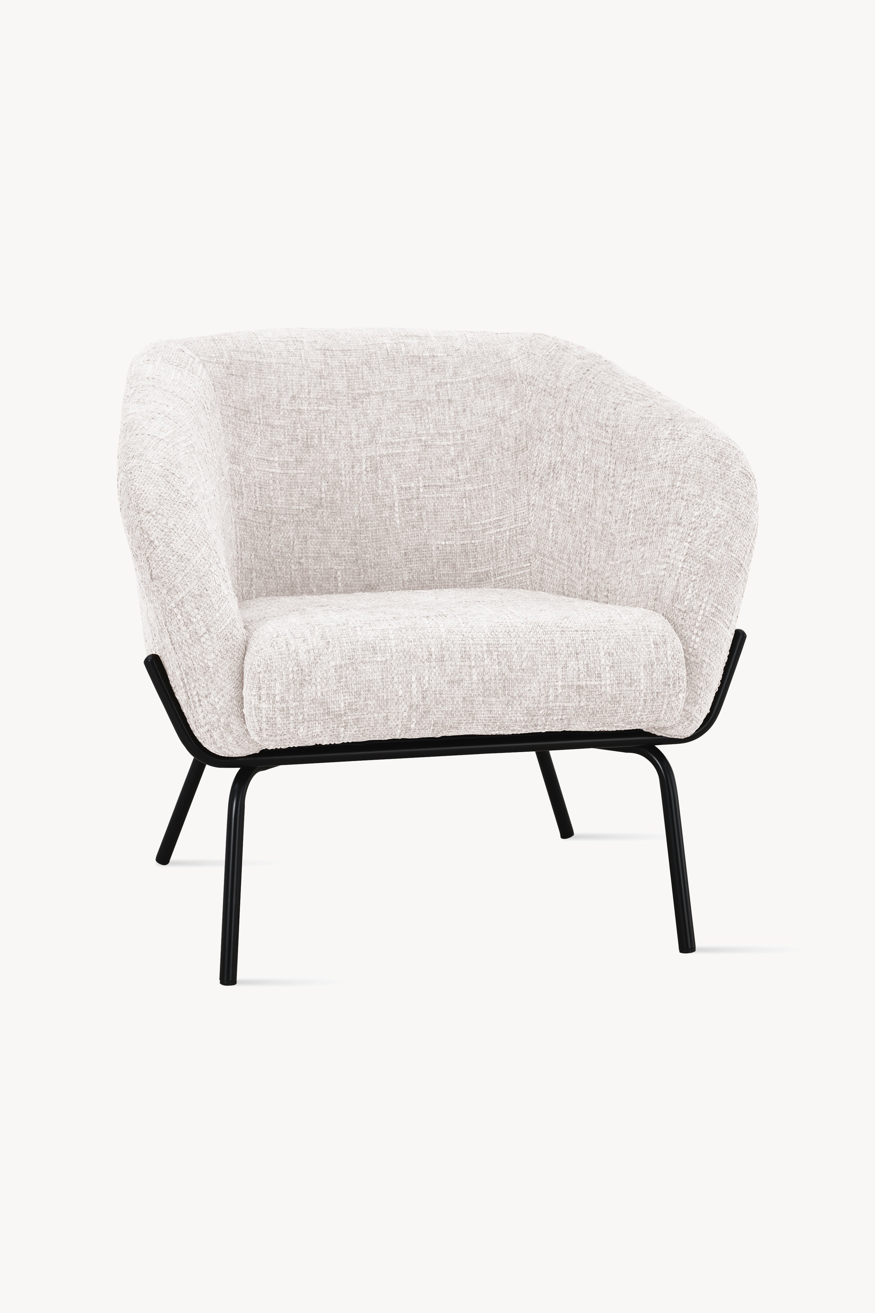 Poltrona in tessuto Davide, Beige - Immagine principale