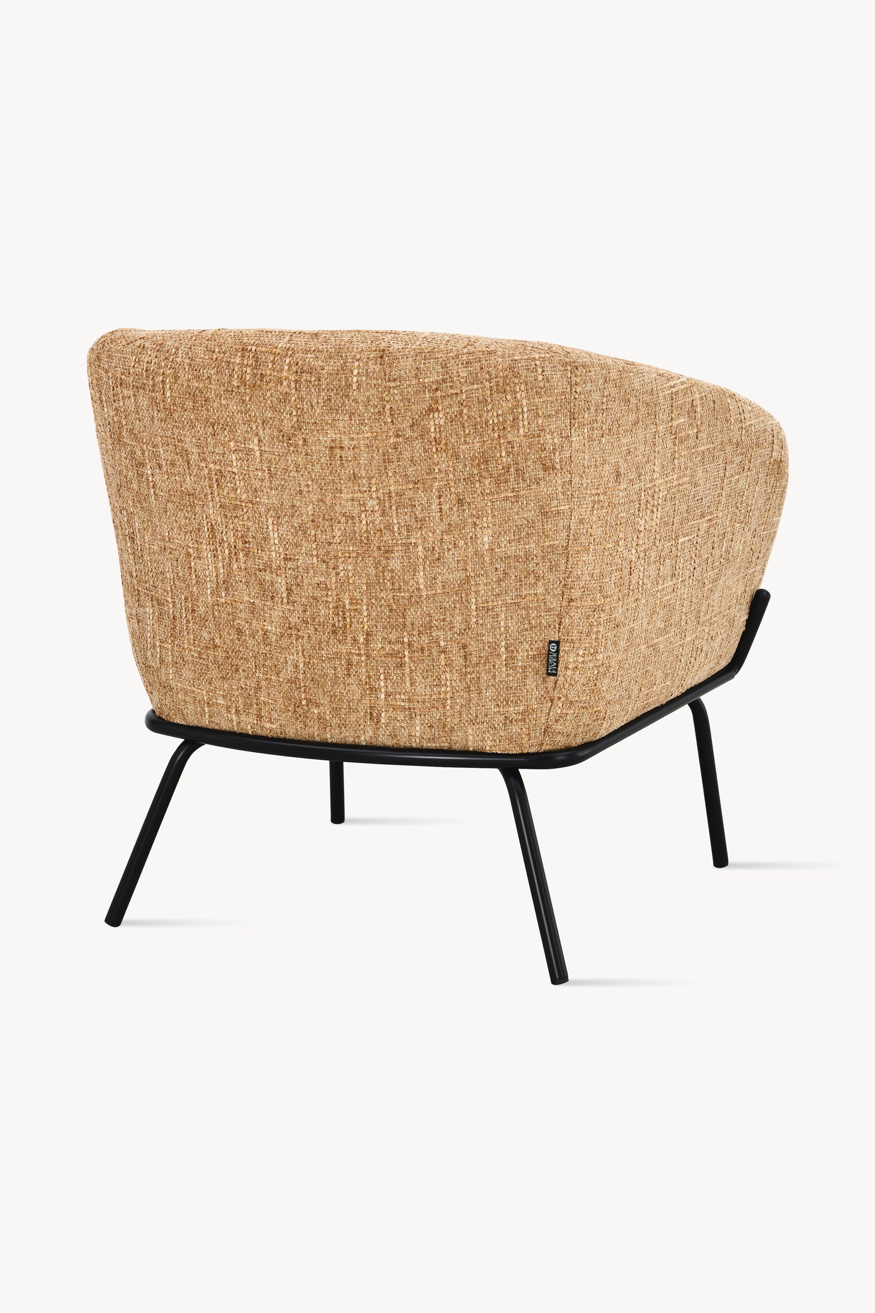 Fauteuil en tissu Davide, Orange - Image de détail 6
