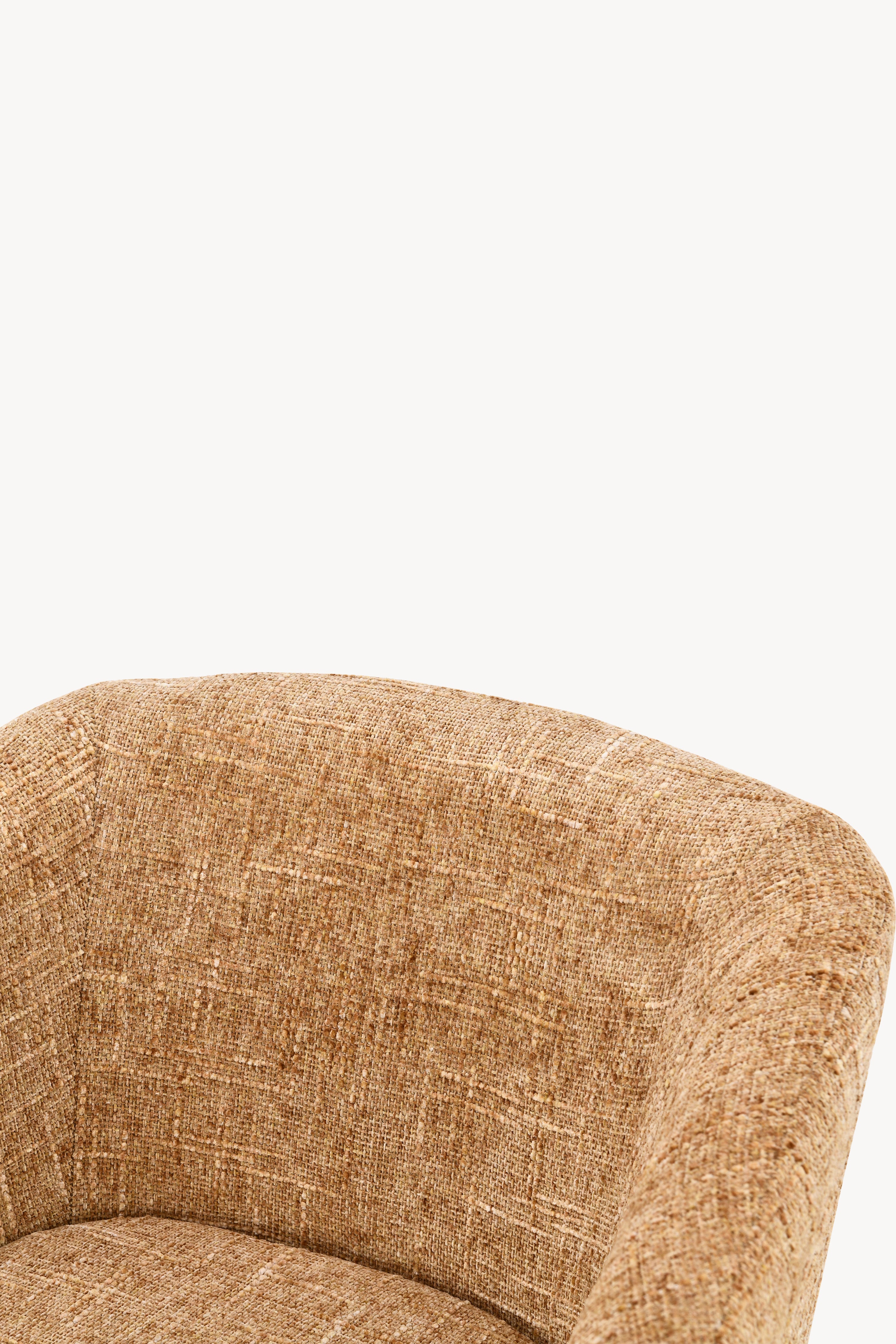 Fauteuil en tissu Davide, Orange - Image de détail 9