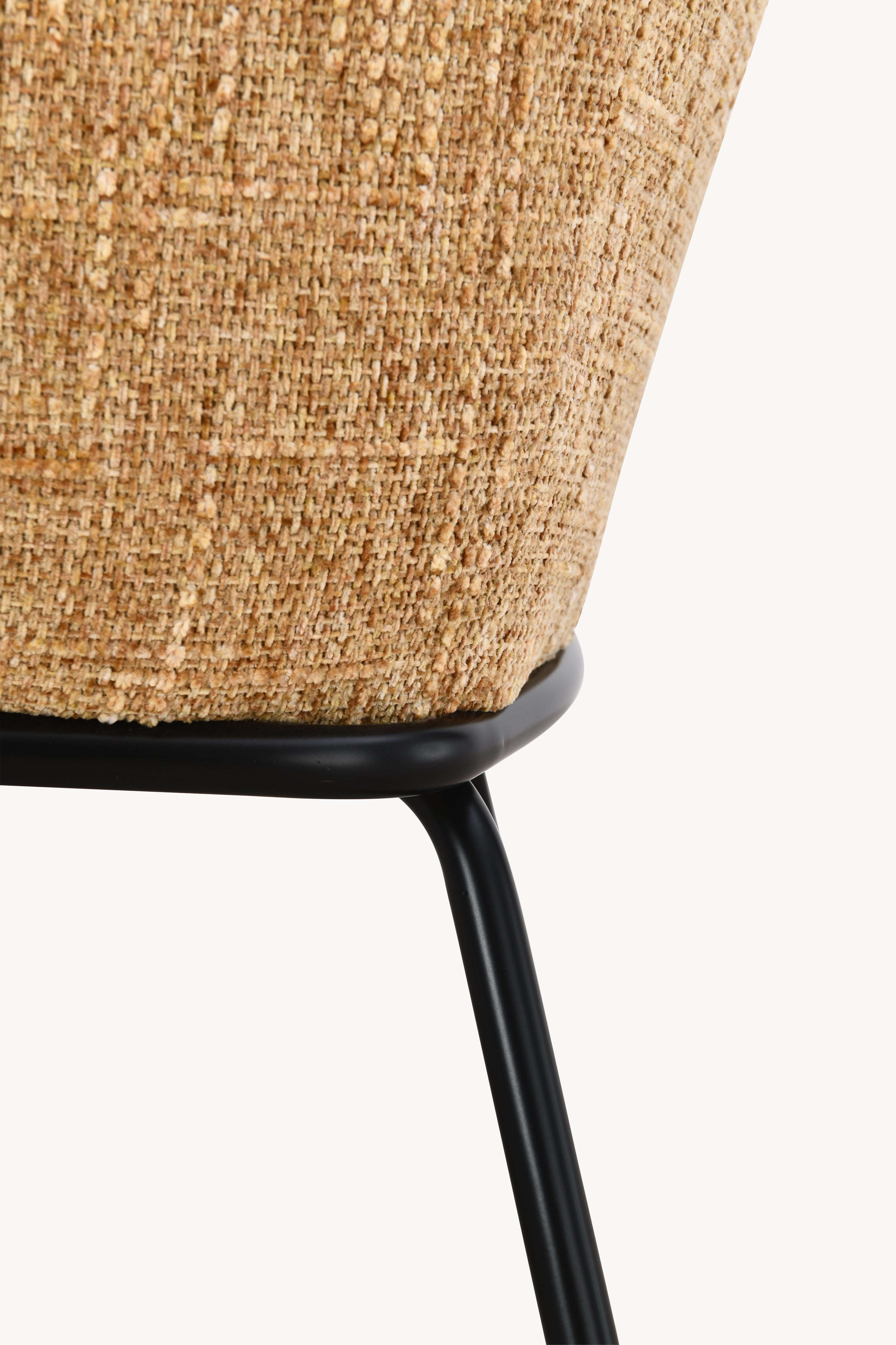Fauteuil en tissu Davide, Orange - Image de détail 5