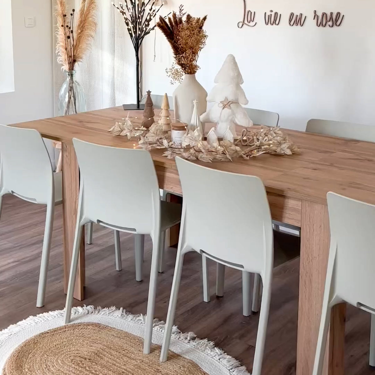Uitschuifbare Eettafel Keuken, Easy, 140(220)x90 cm, Rustiek Eiken