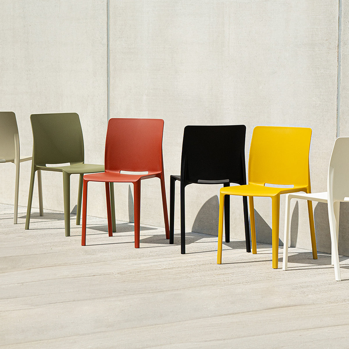 Sedie Emma, Set da 4, Bianco