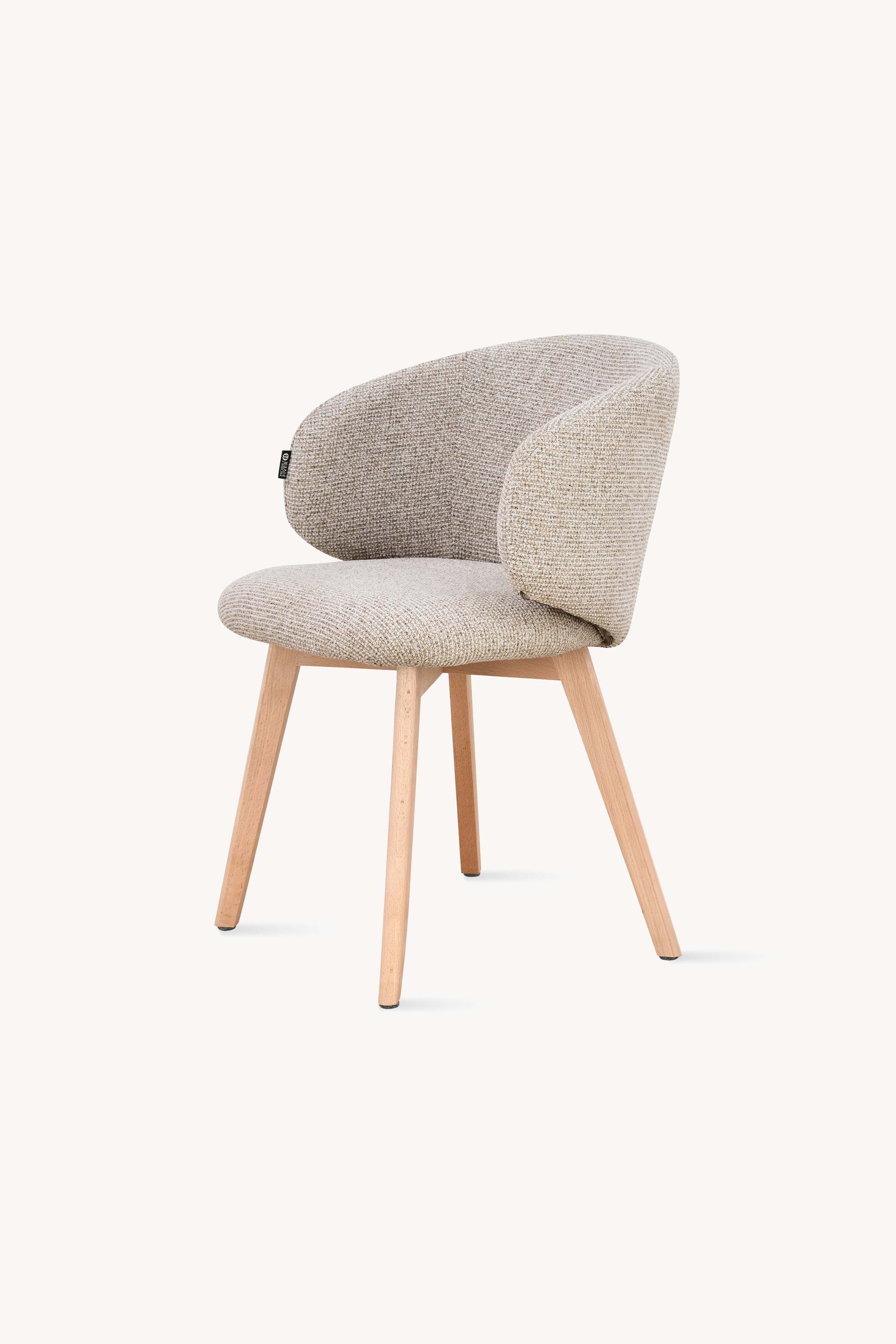 Federica Fabric Chairs, Set of 2, Beige - Detail image 8