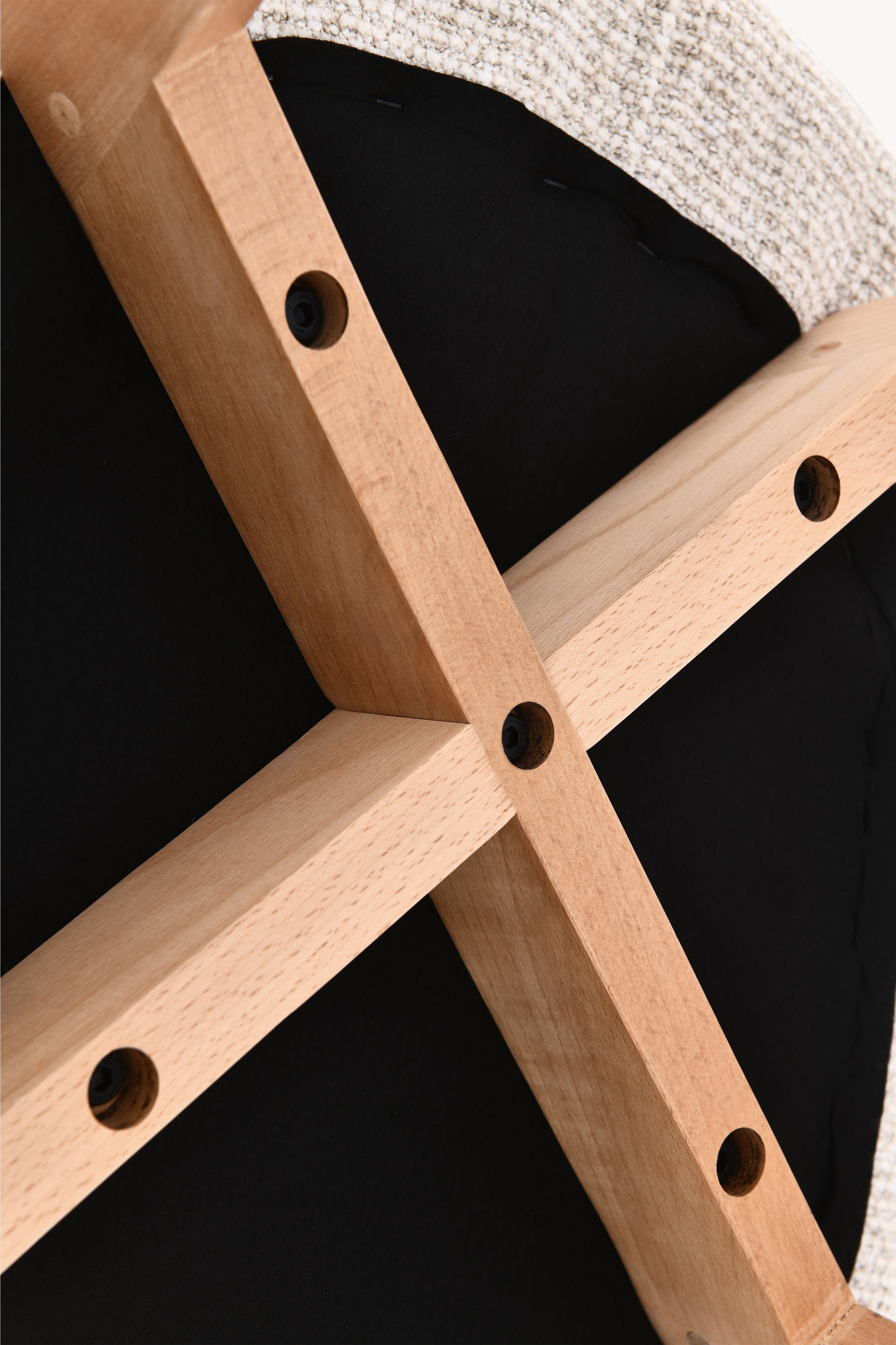 Stühle aus Stoff Federica, 2er-Set, Cremeweiß - Detailbild 16