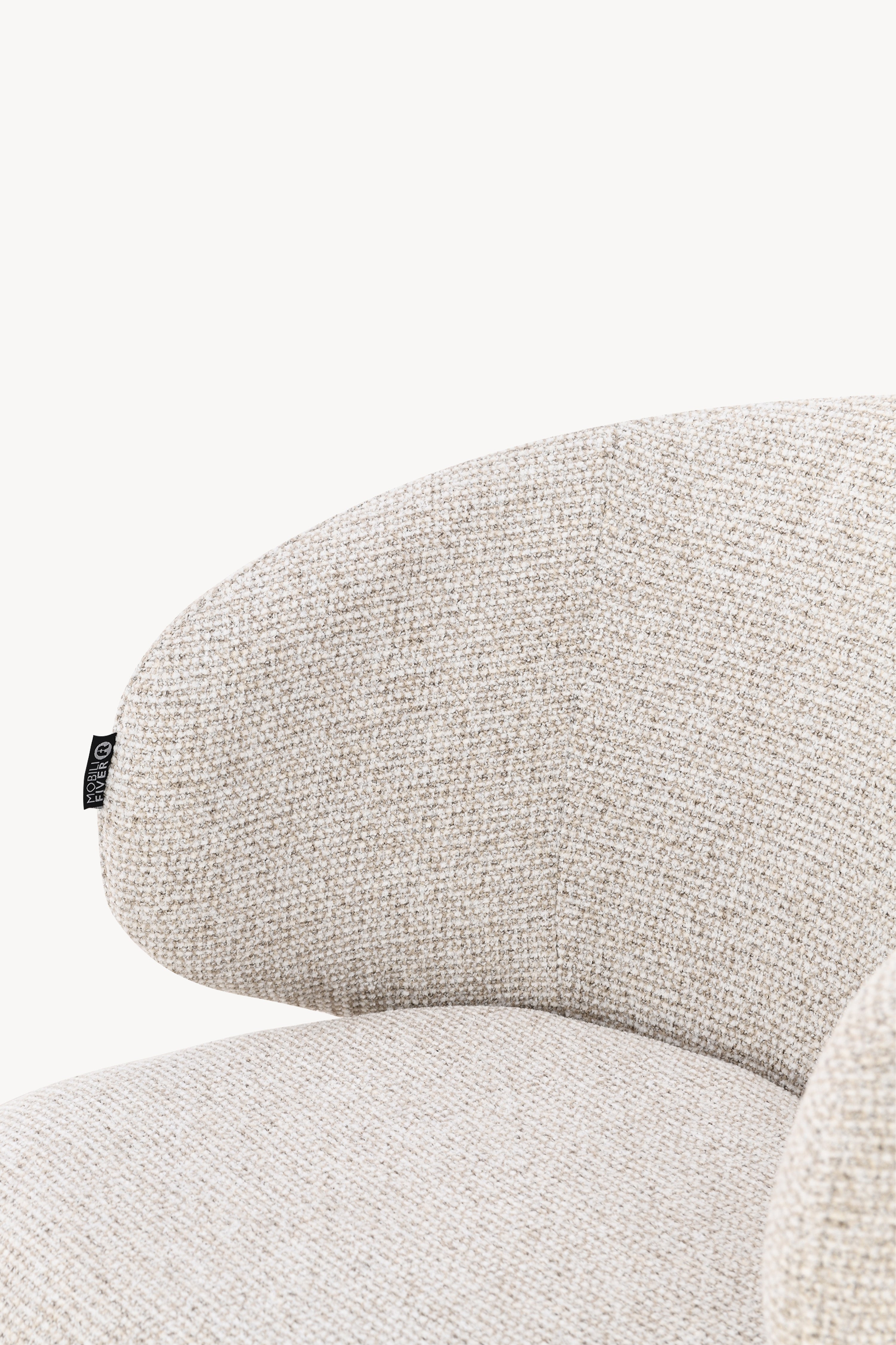 Stühle aus Stoff Federica, 2er-Set, Cremeweiß - Detailbild 2