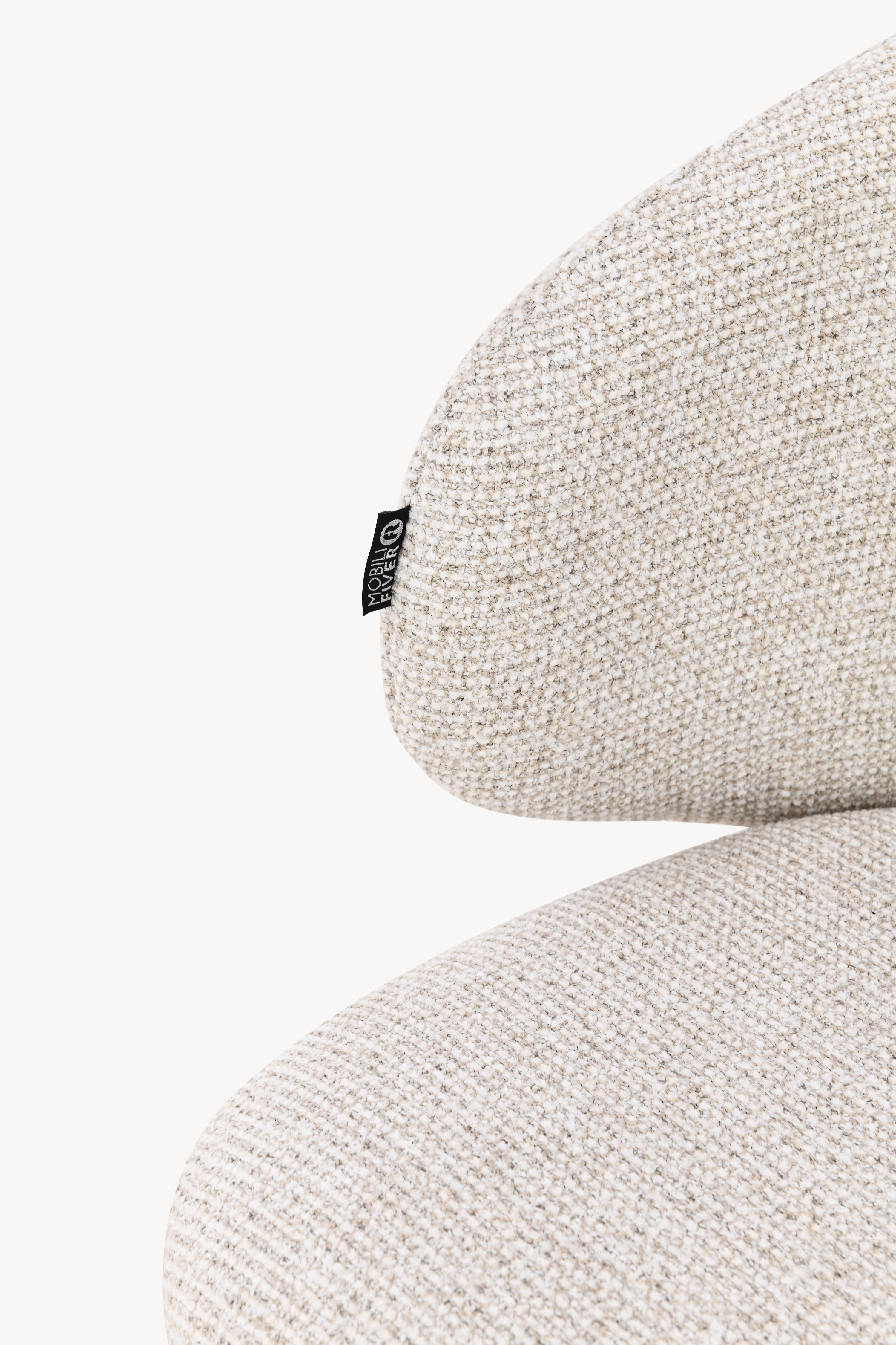 Stühle aus Stoff Federica, 2er-Set, Cremeweiß - Detailbild 5
