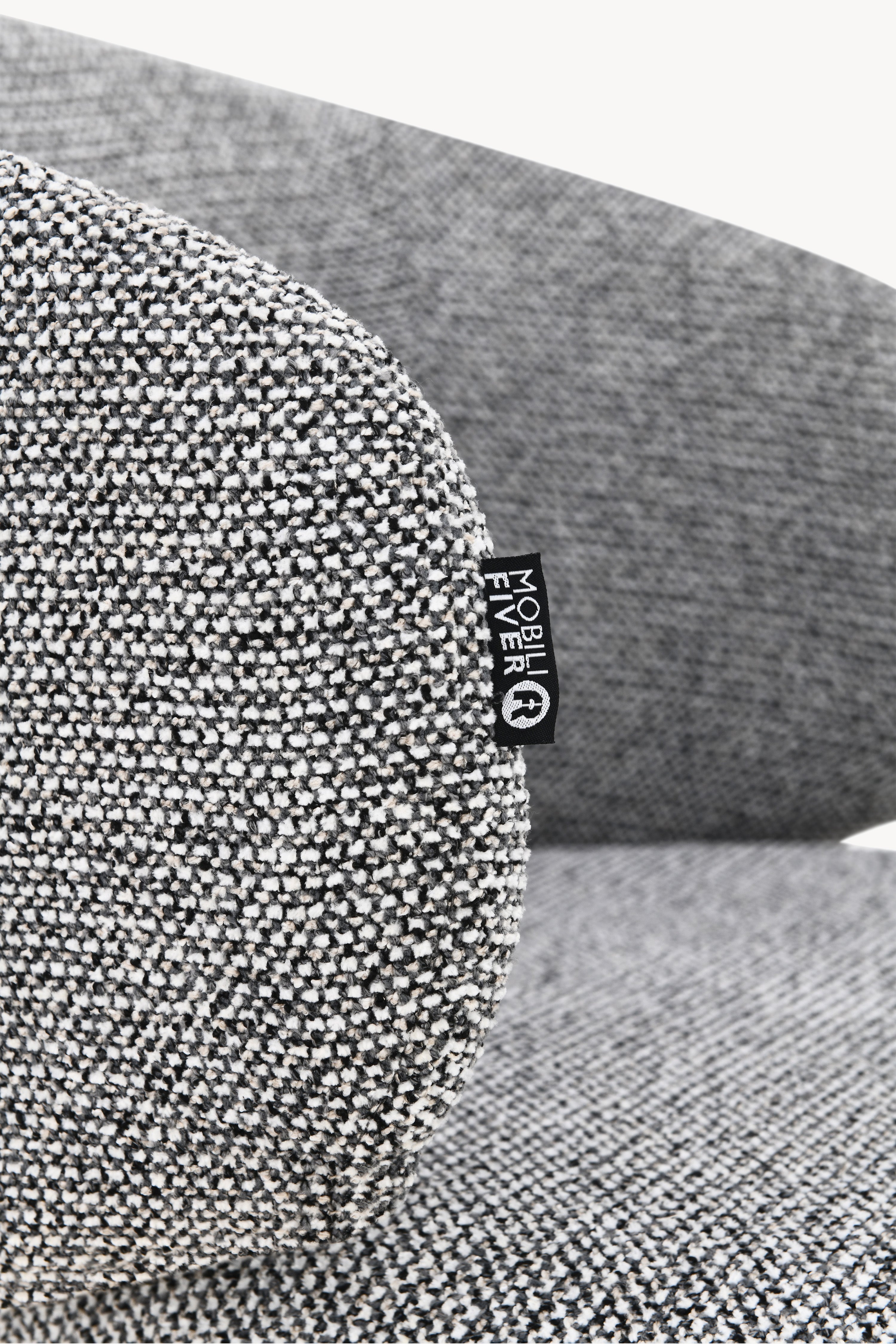 Chaises en tissu Federica, Lot de 2, Gris - Image de détail 17