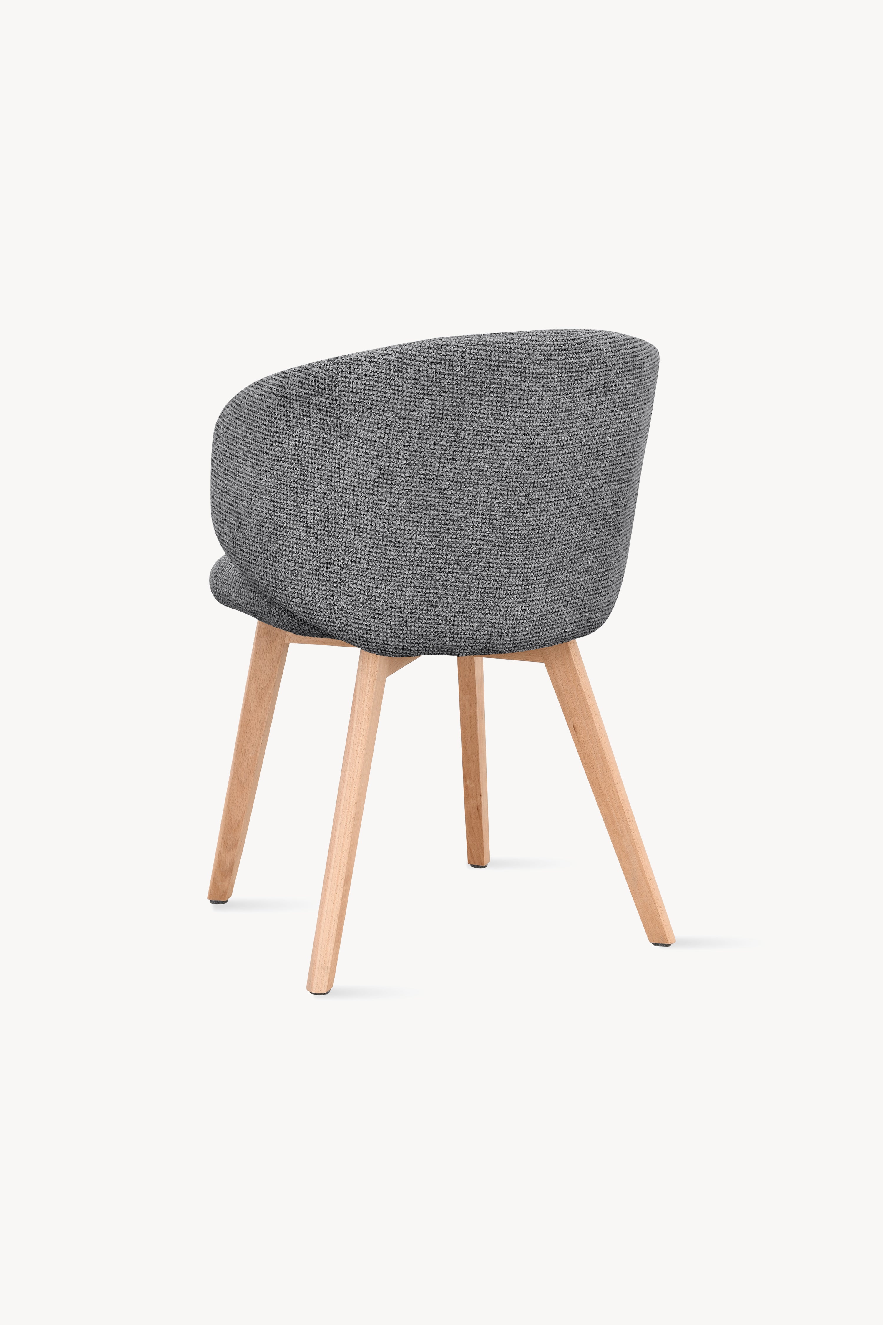 Chaises en tissu Federica, Lot de 2, Gris Foncé - Image de détail 10