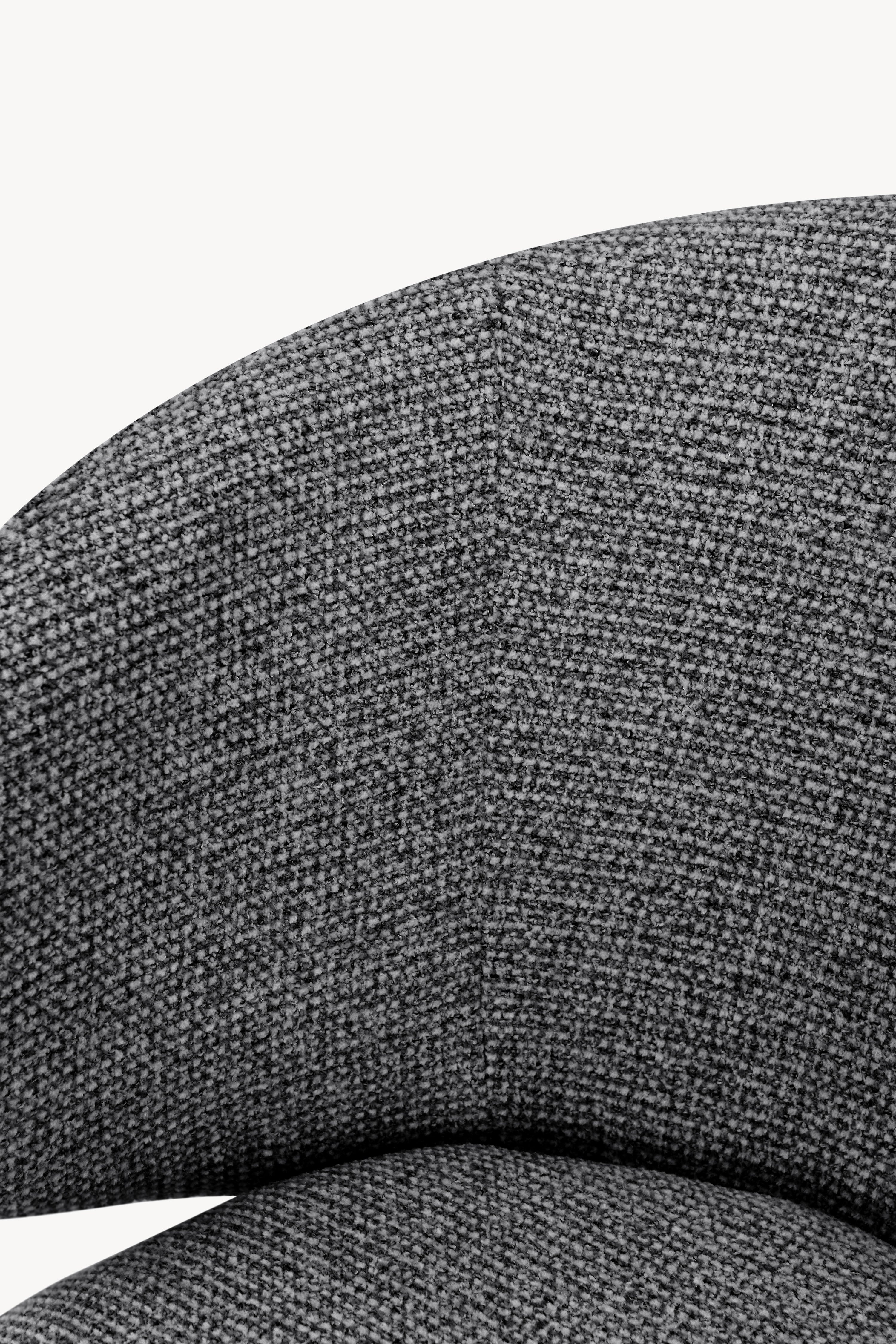 Chaises en tissu Federica, Lot de 2, Gris Foncé - Image de détail 15