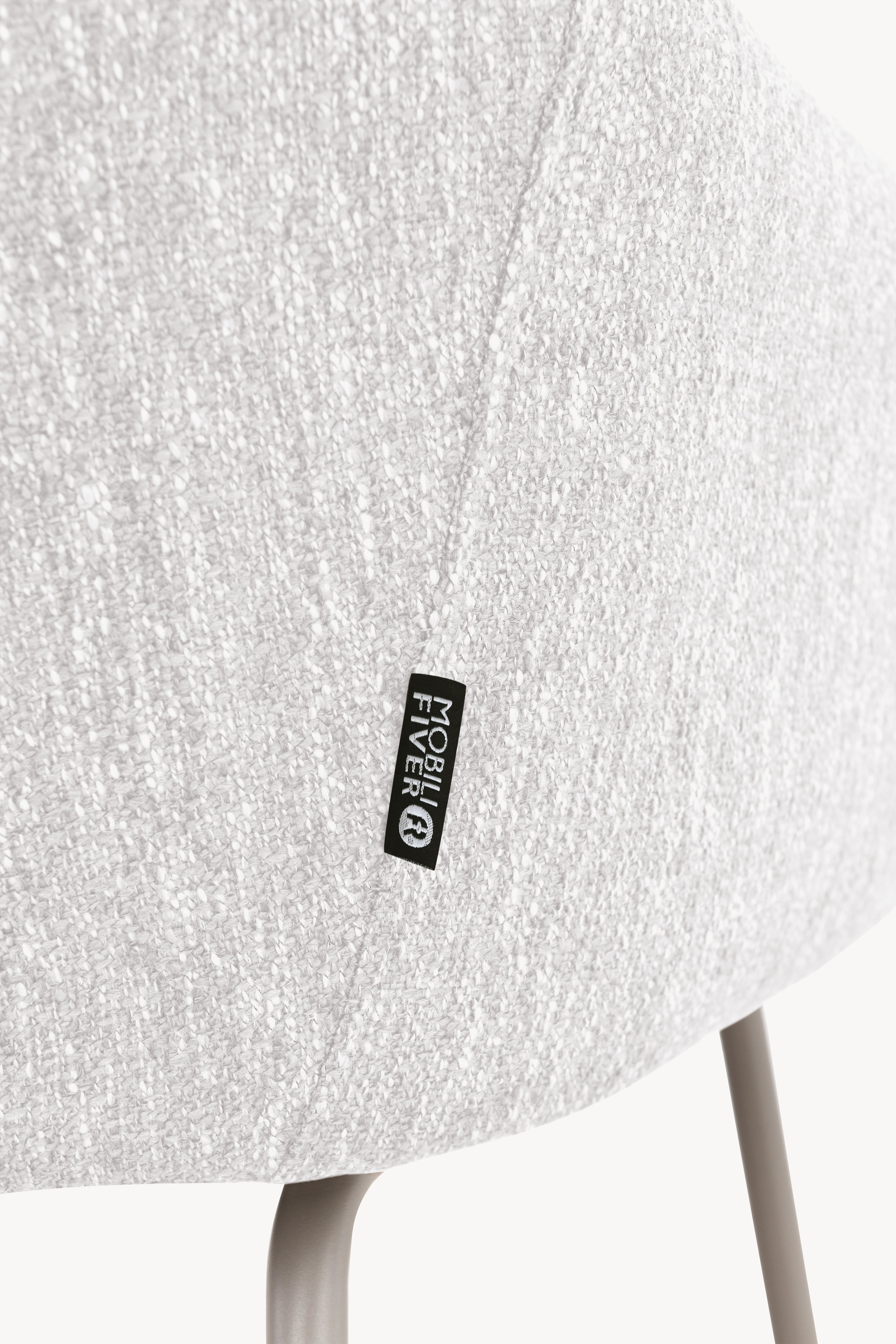 Cadeiras em tecido Giulia, Conjunto de 2, Branco - Imagem de detalhe 5