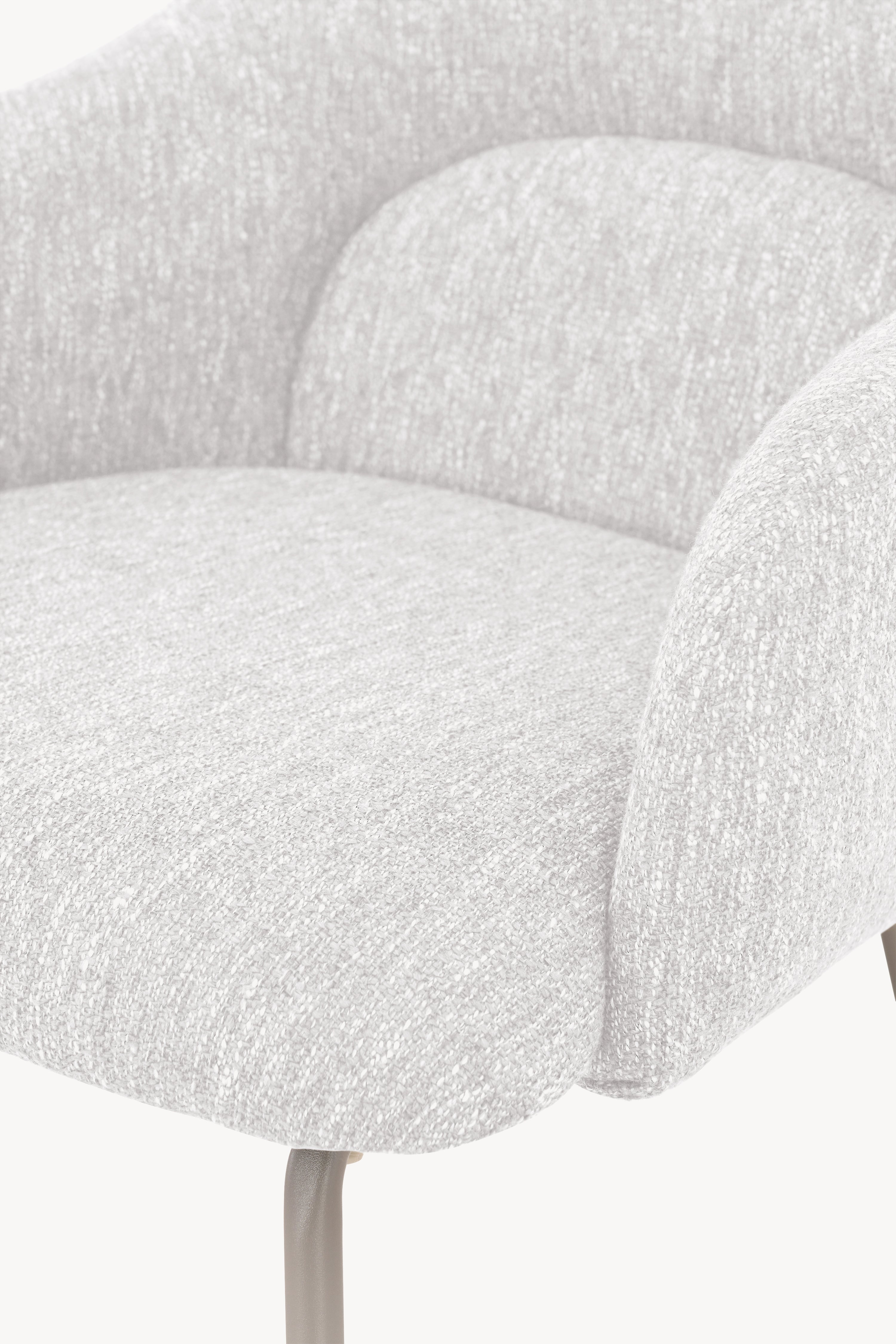Cadeiras em tecido Giulia, Conjunto de 2, Branco - Imagem de detalhe 12