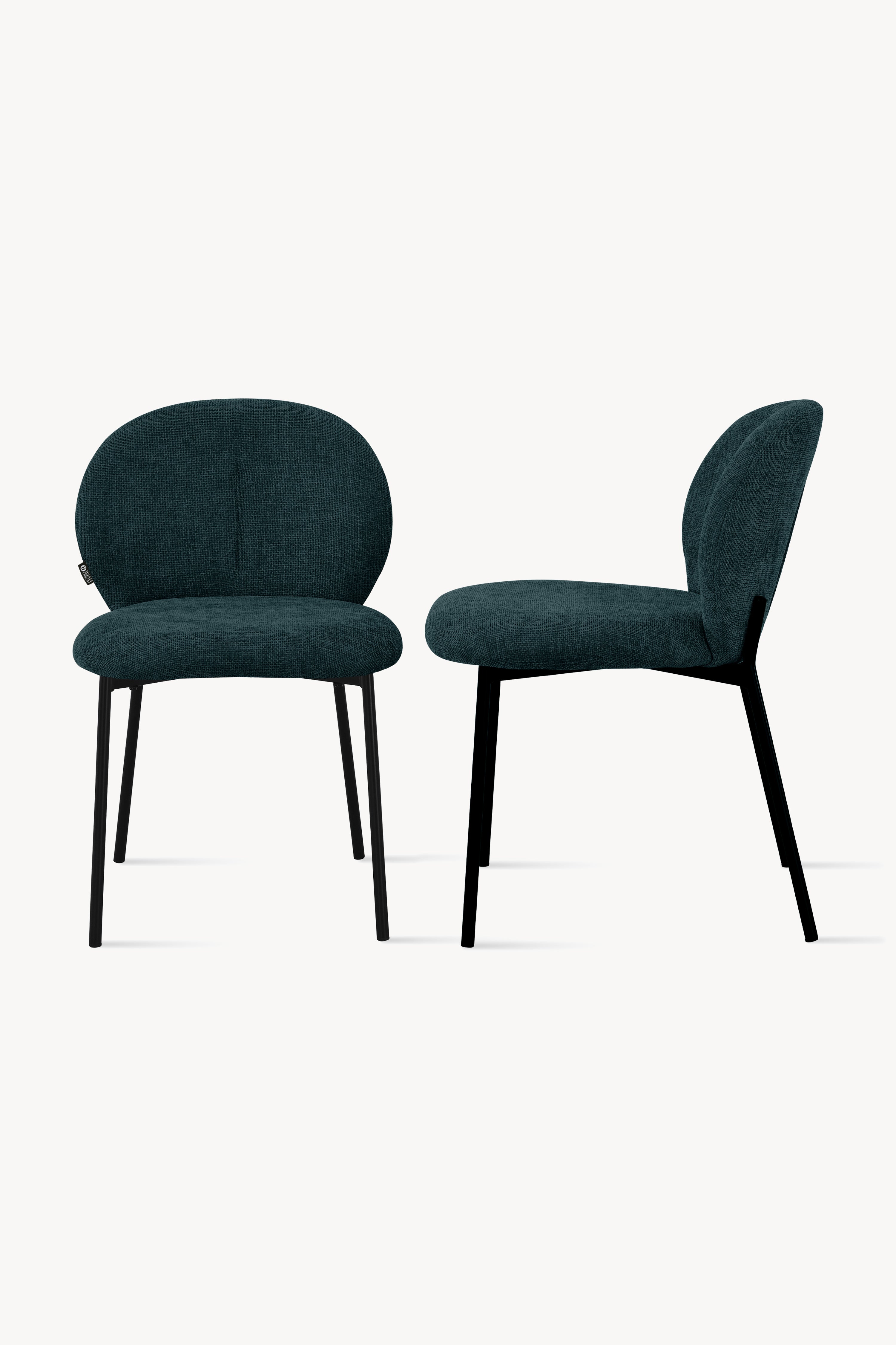 Sedie in tessuto Icaro, Set da 2, Verde - Immagine dettaglio 6