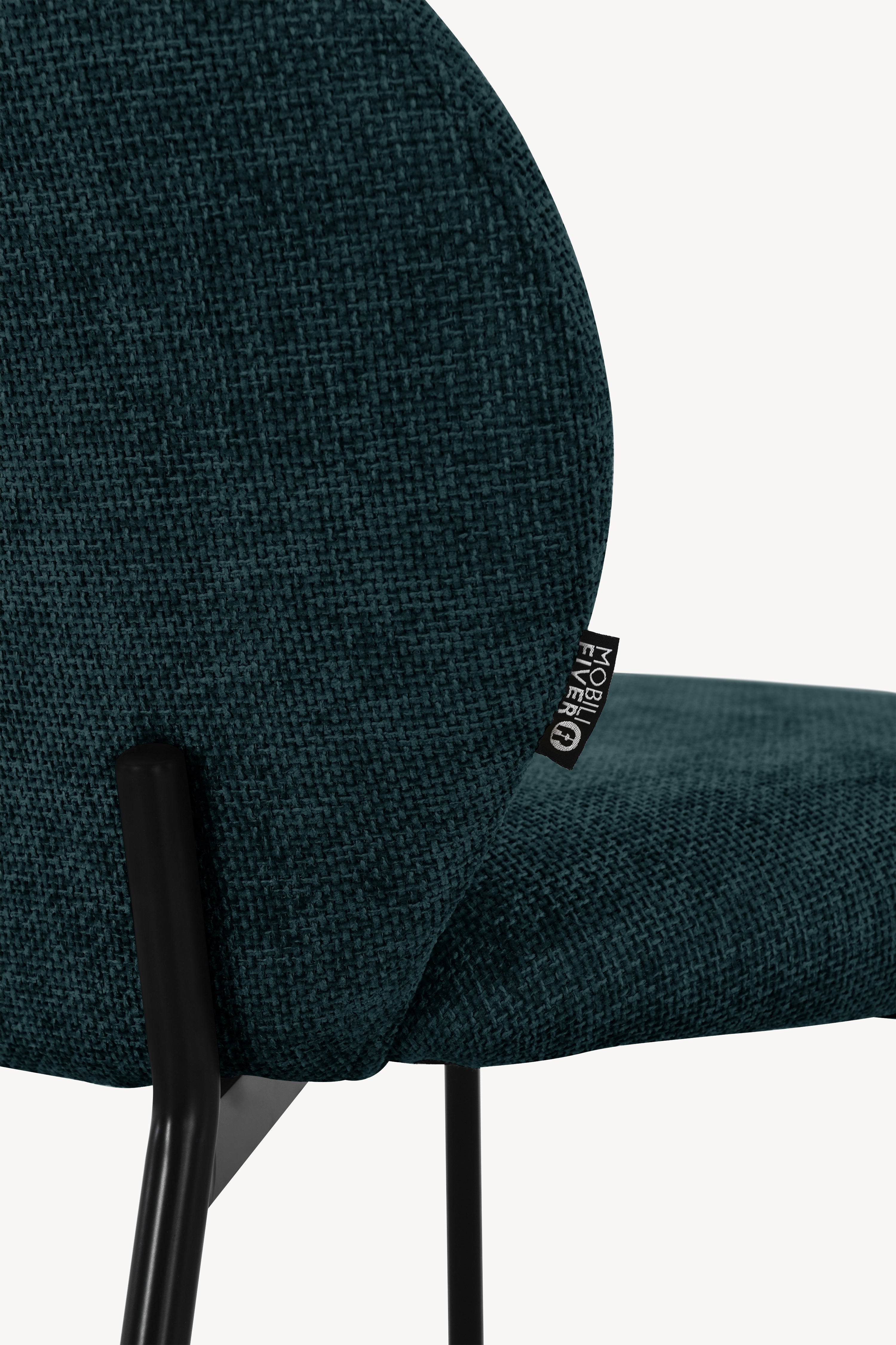 Sedie in tessuto Icaro, Set da 2, Verde - Immagine dettaglio 3