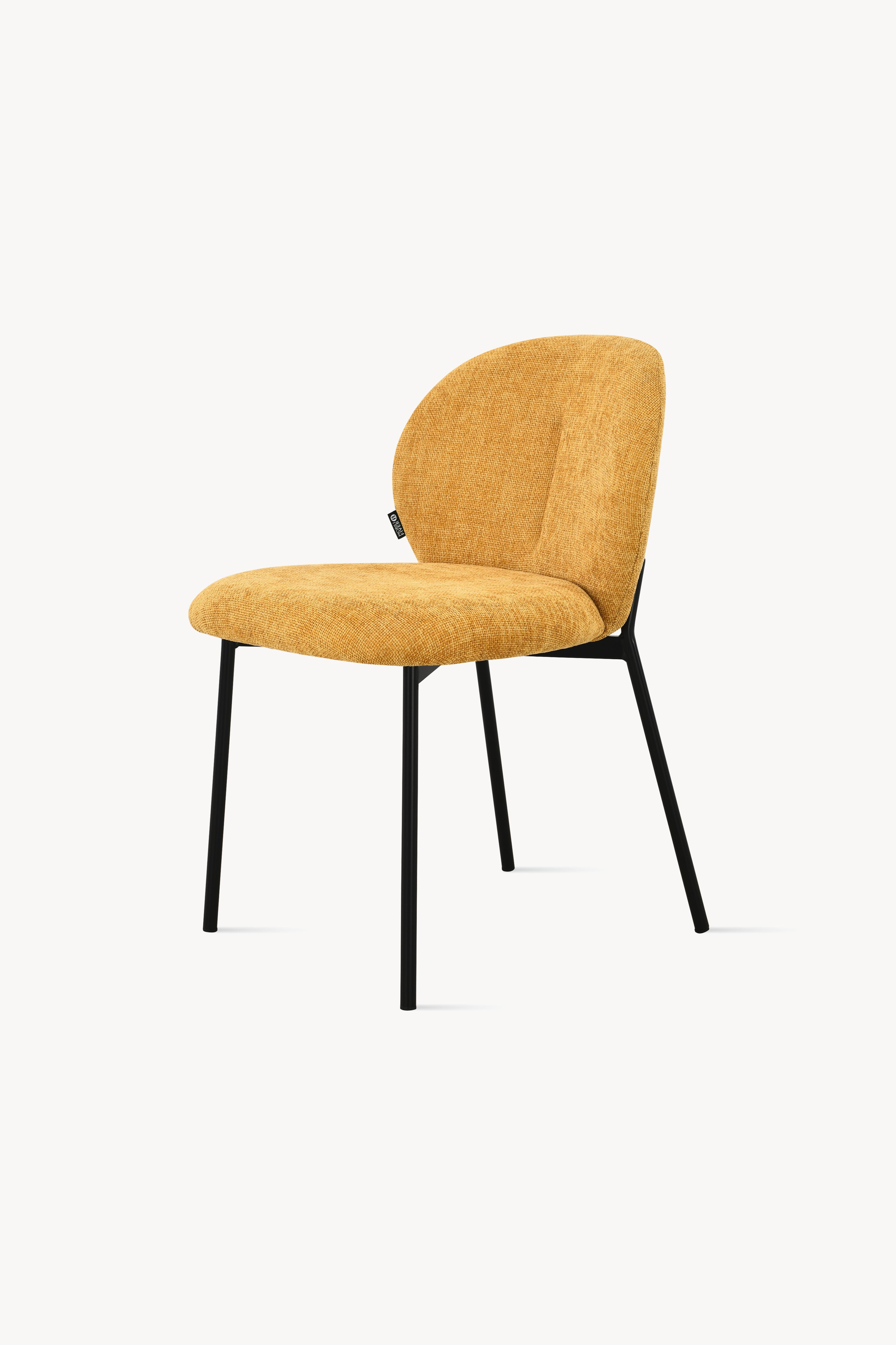 Icaro Fabric Chairs, Set of 2, Yellow - Detail image 10