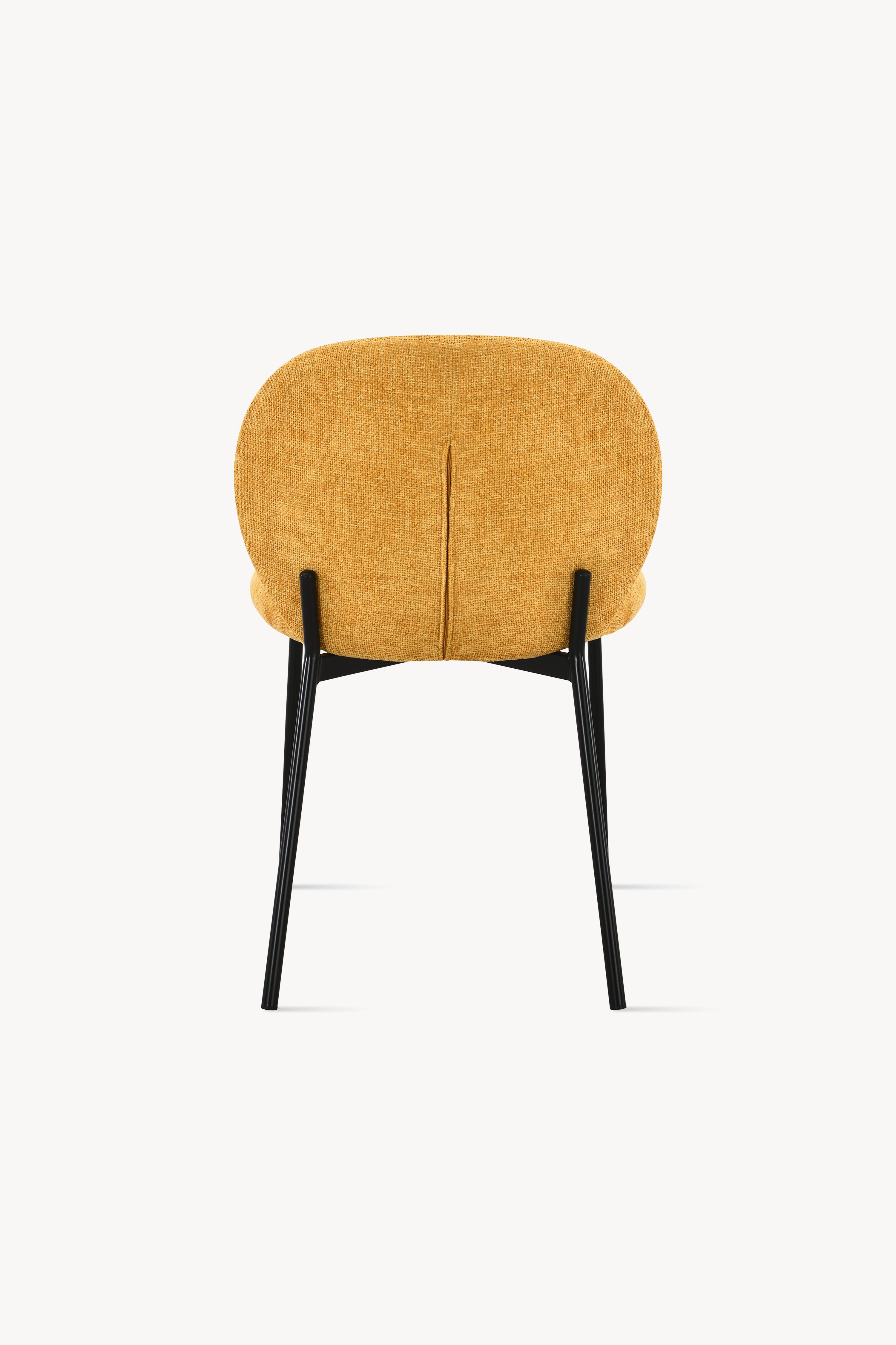 Icaro Fabric Chairs, Set of 2, Yellow - Detail image 1