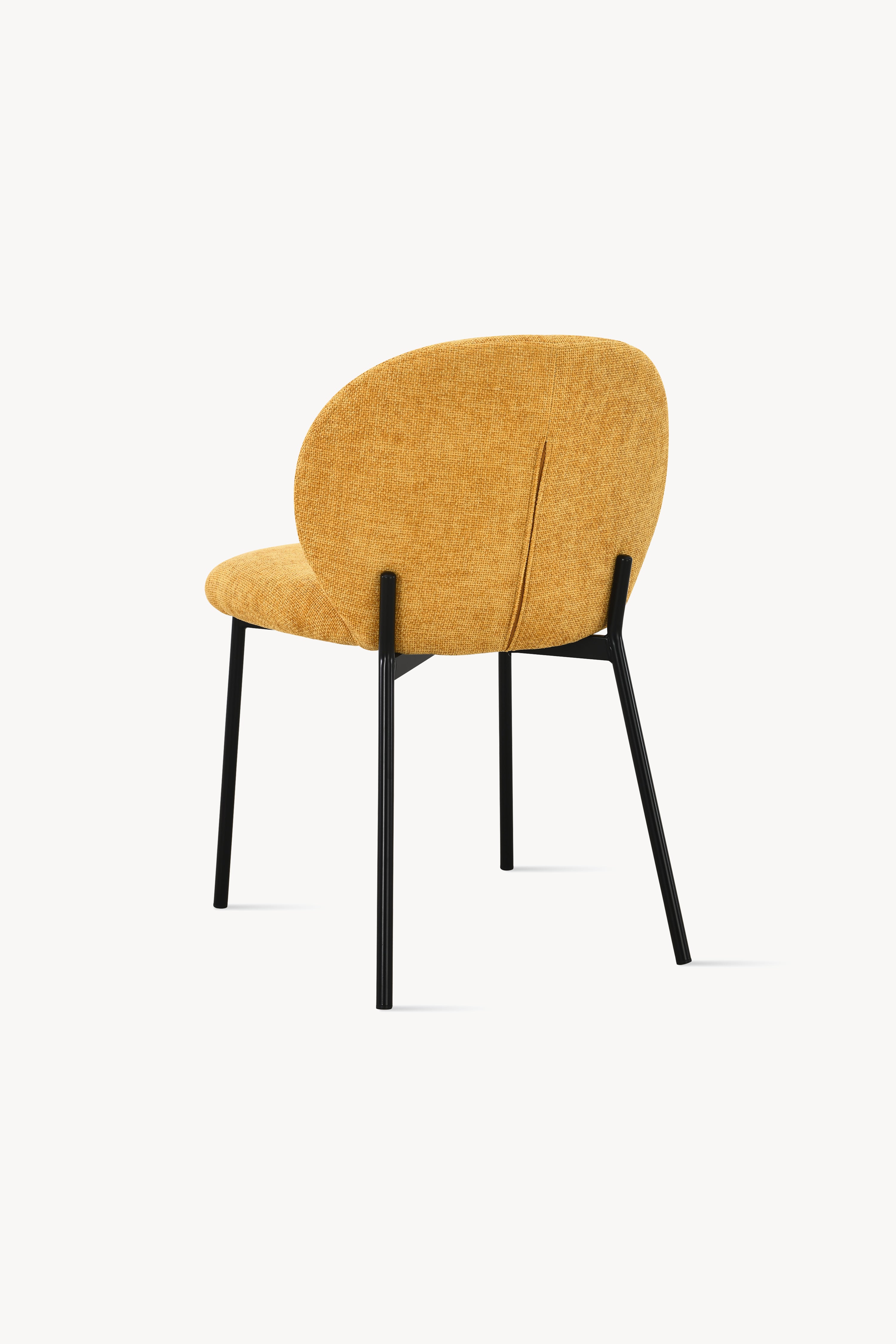 Icaro Fabric Chairs, Set of 2, Yellow - Detail image 4