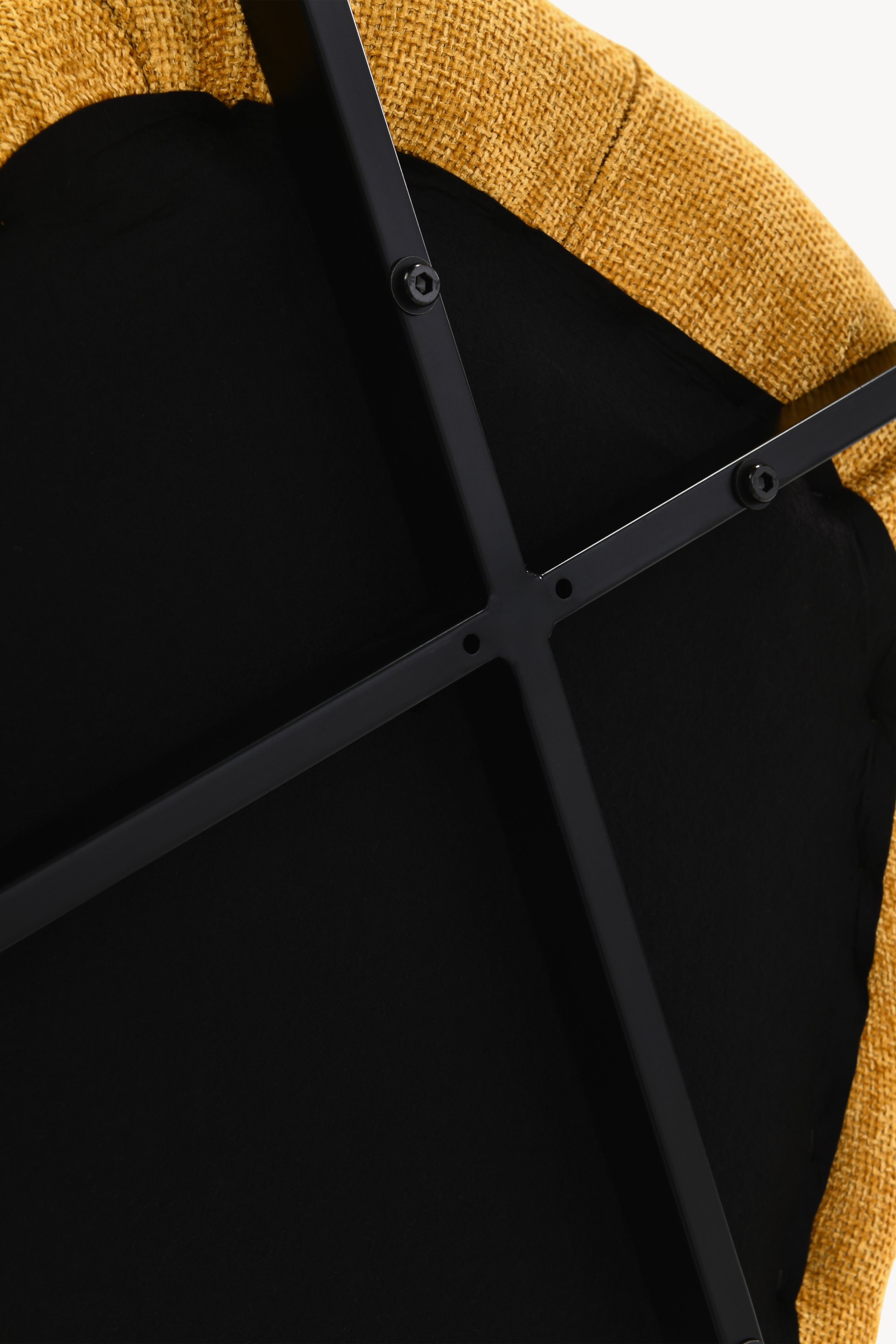 Icaro Fabric Chairs, Set of 2, Yellow - Detail image 8