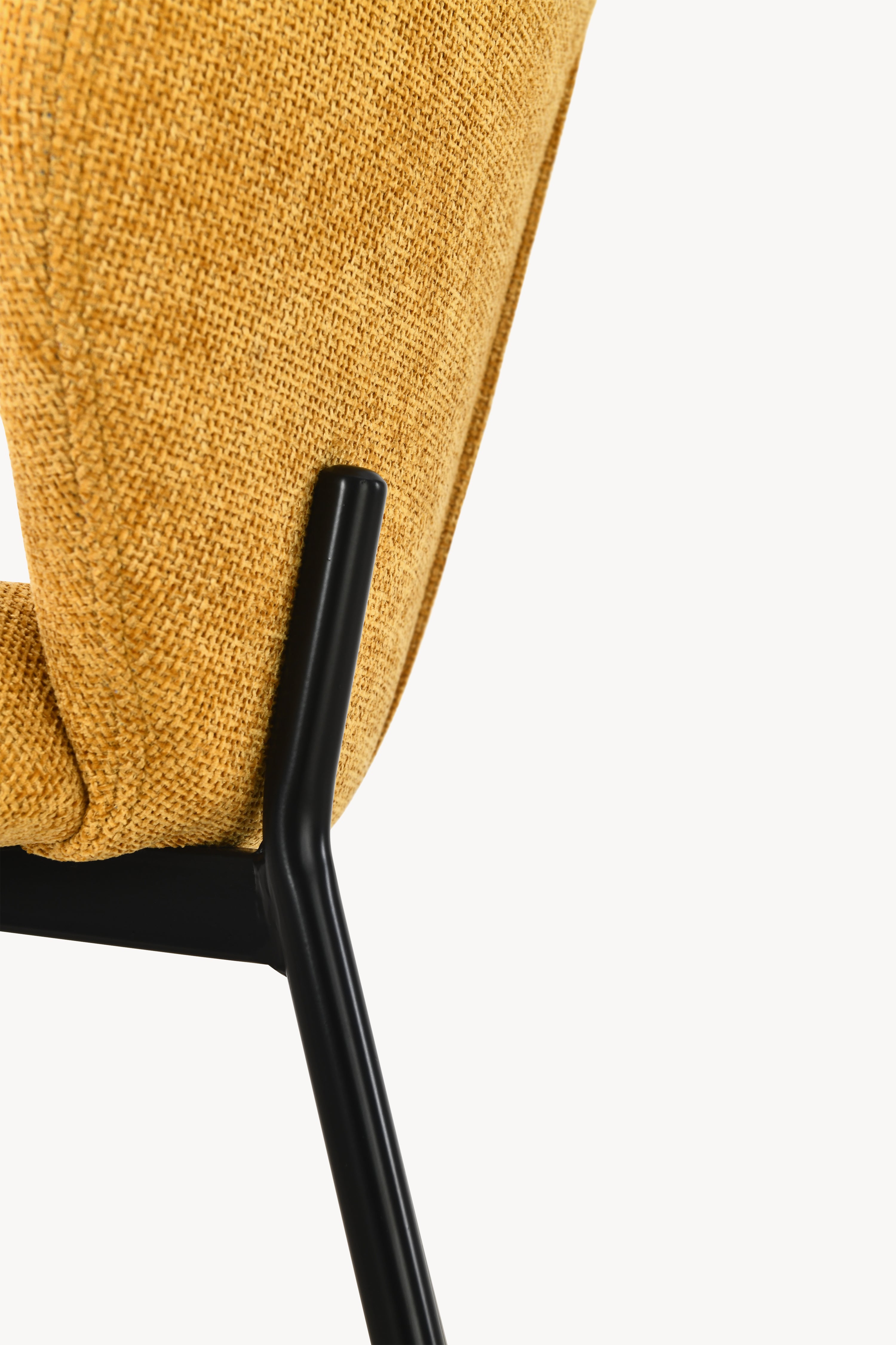 Icaro Fabric Chairs, Set of 2, Yellow - Detail image 13