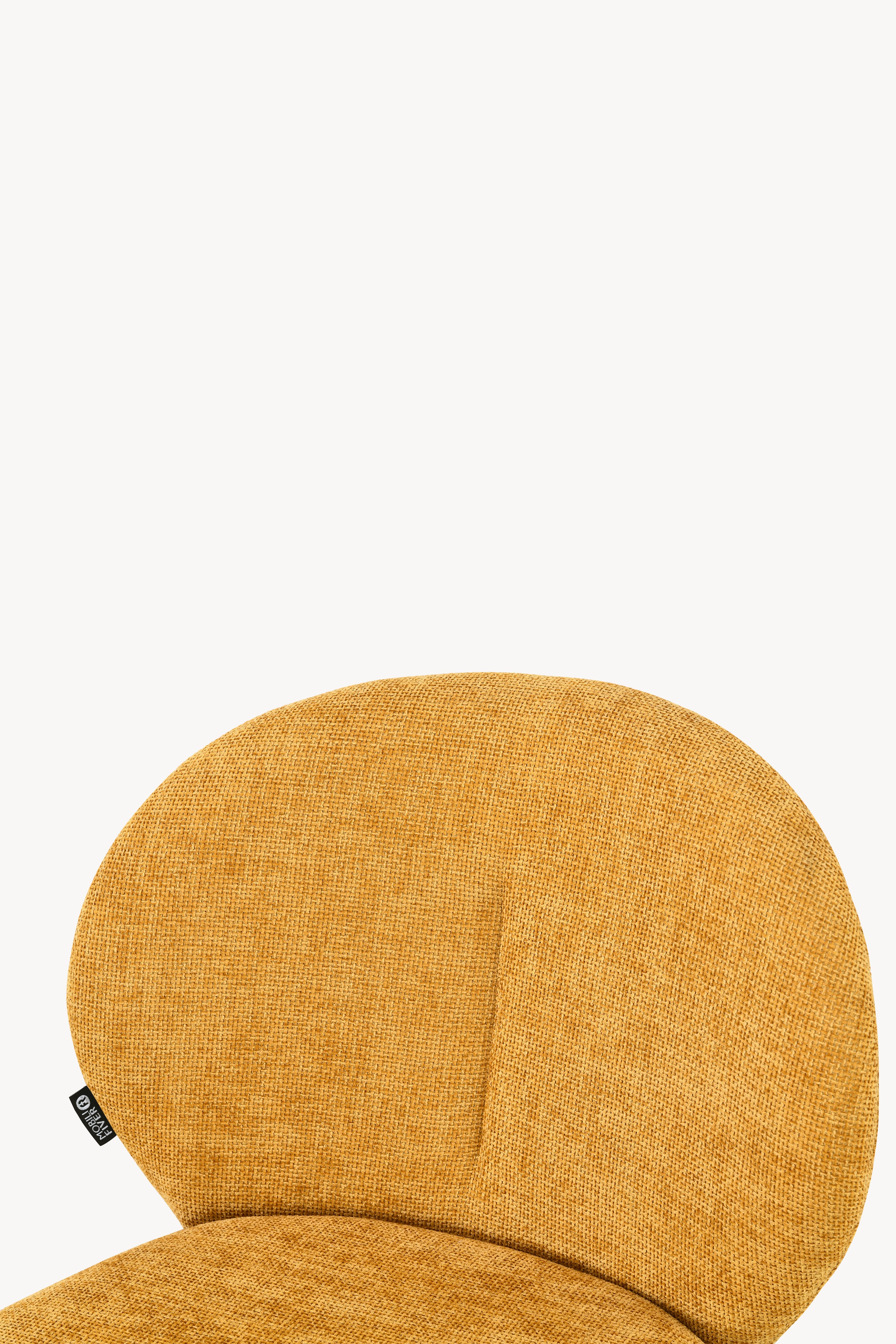 Icaro Fabric Chairs, Set of 2, Yellow - Detail image 7