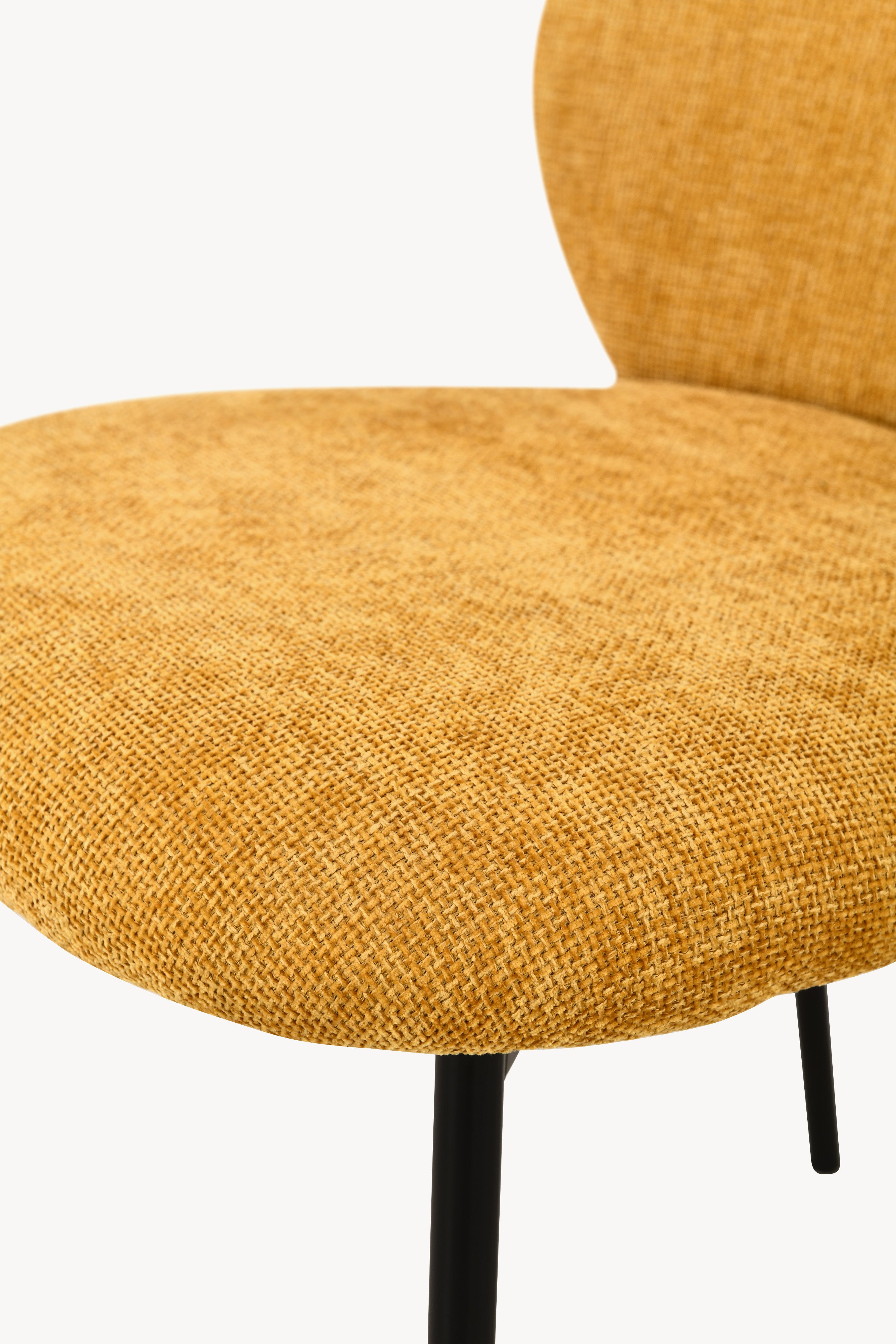 Icaro Fabric Chairs, Set of 2, Yellow - Detail image 15