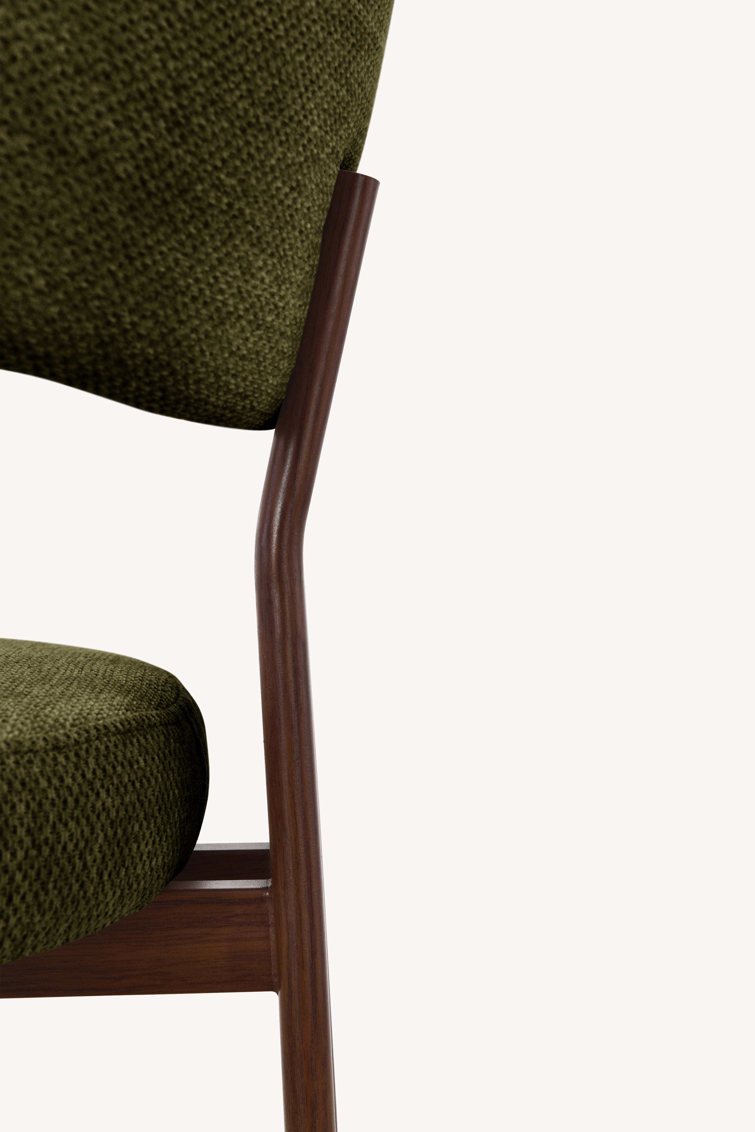 Laura Polsterstühle, 2er-Set, Grün mit Metallbeinen in Holzoptik - Detailbild 8