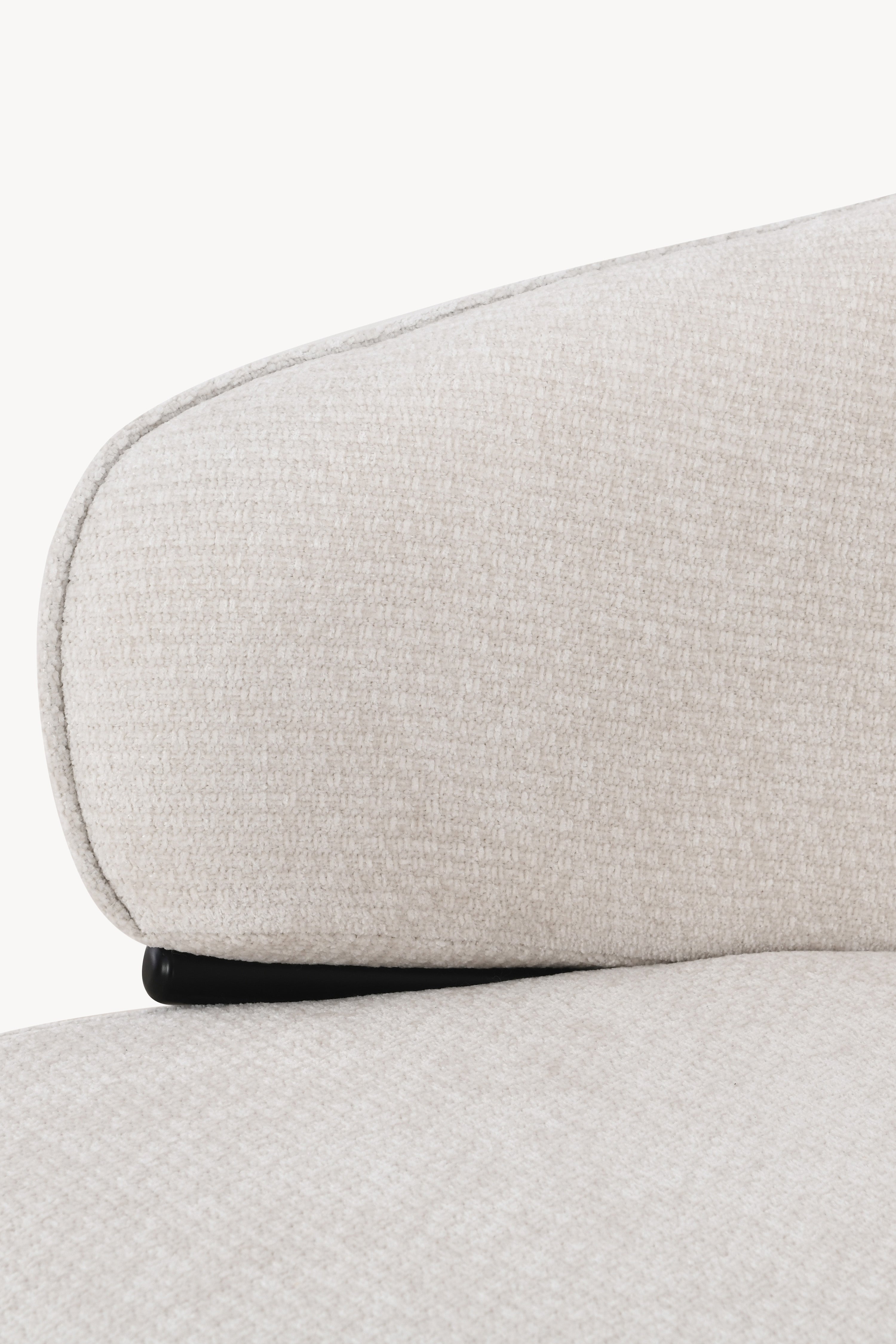 Sessel aus Stoff Marco, Cremeweiß - Detailbild 9