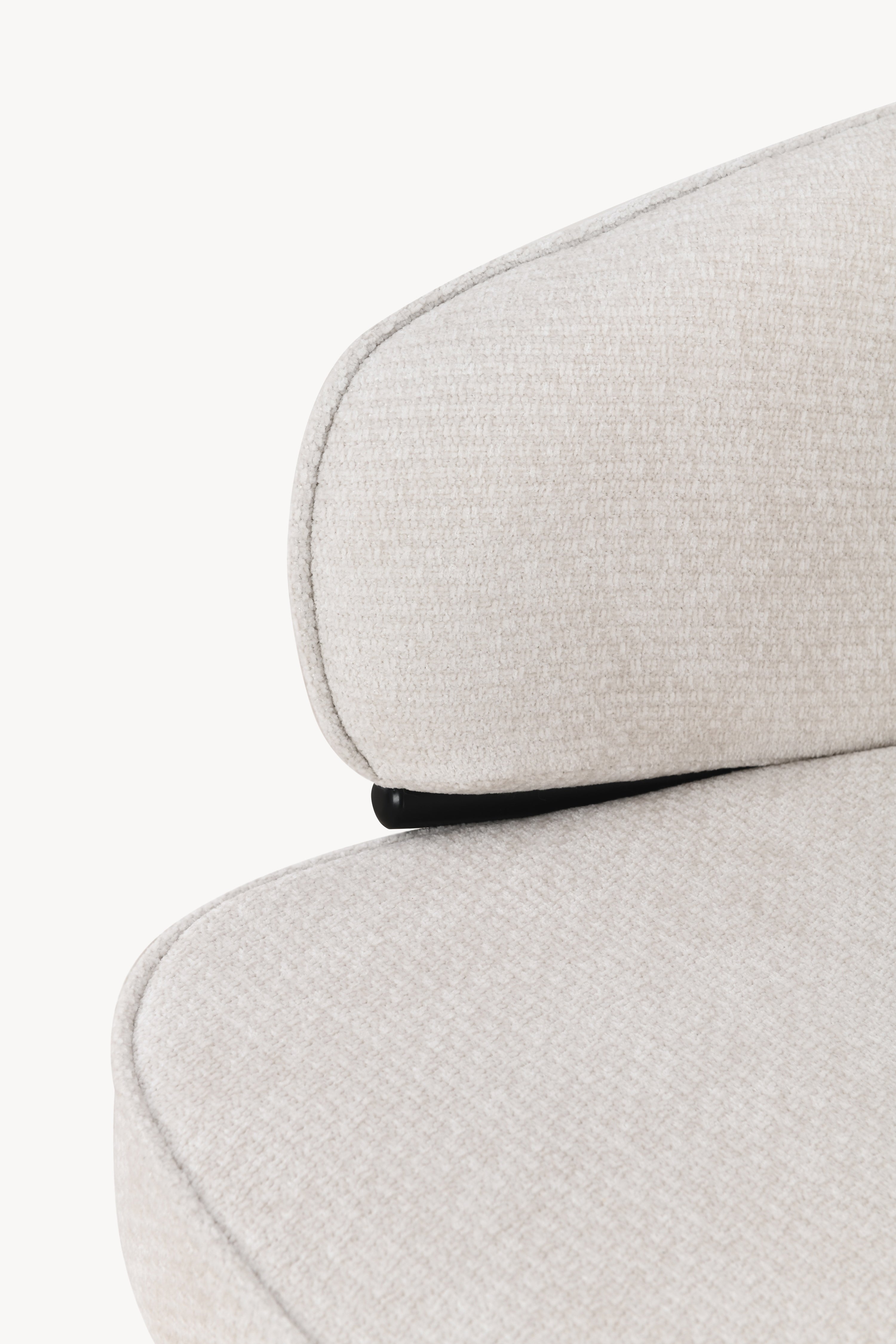 Sessel aus Stoff Marco, Cremeweiß - Detailbild 10