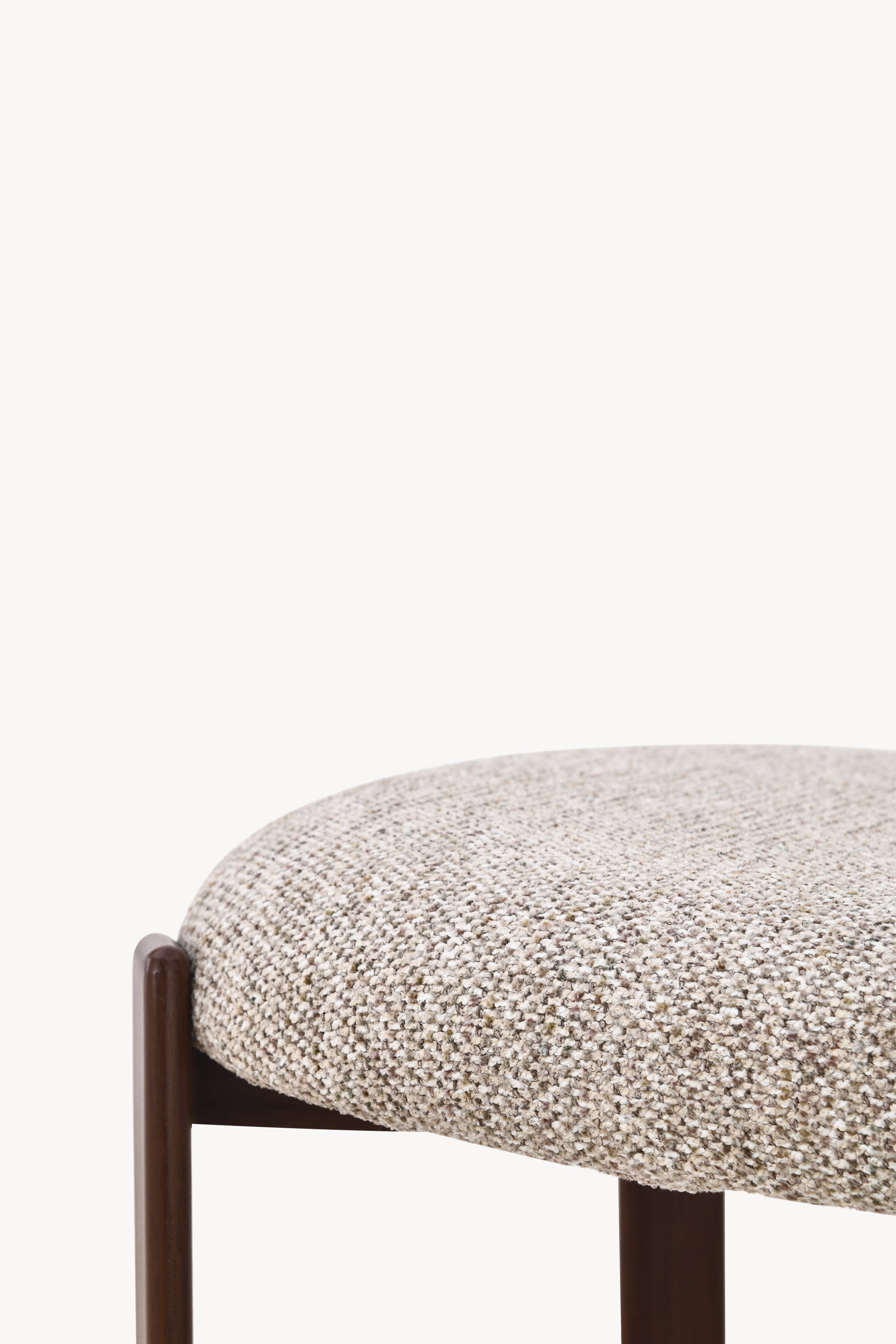 Matilda Stoffstühle, 2er-Set, Beige mit Metallbeinen in Dunkelholzoptik - Detailbild 11