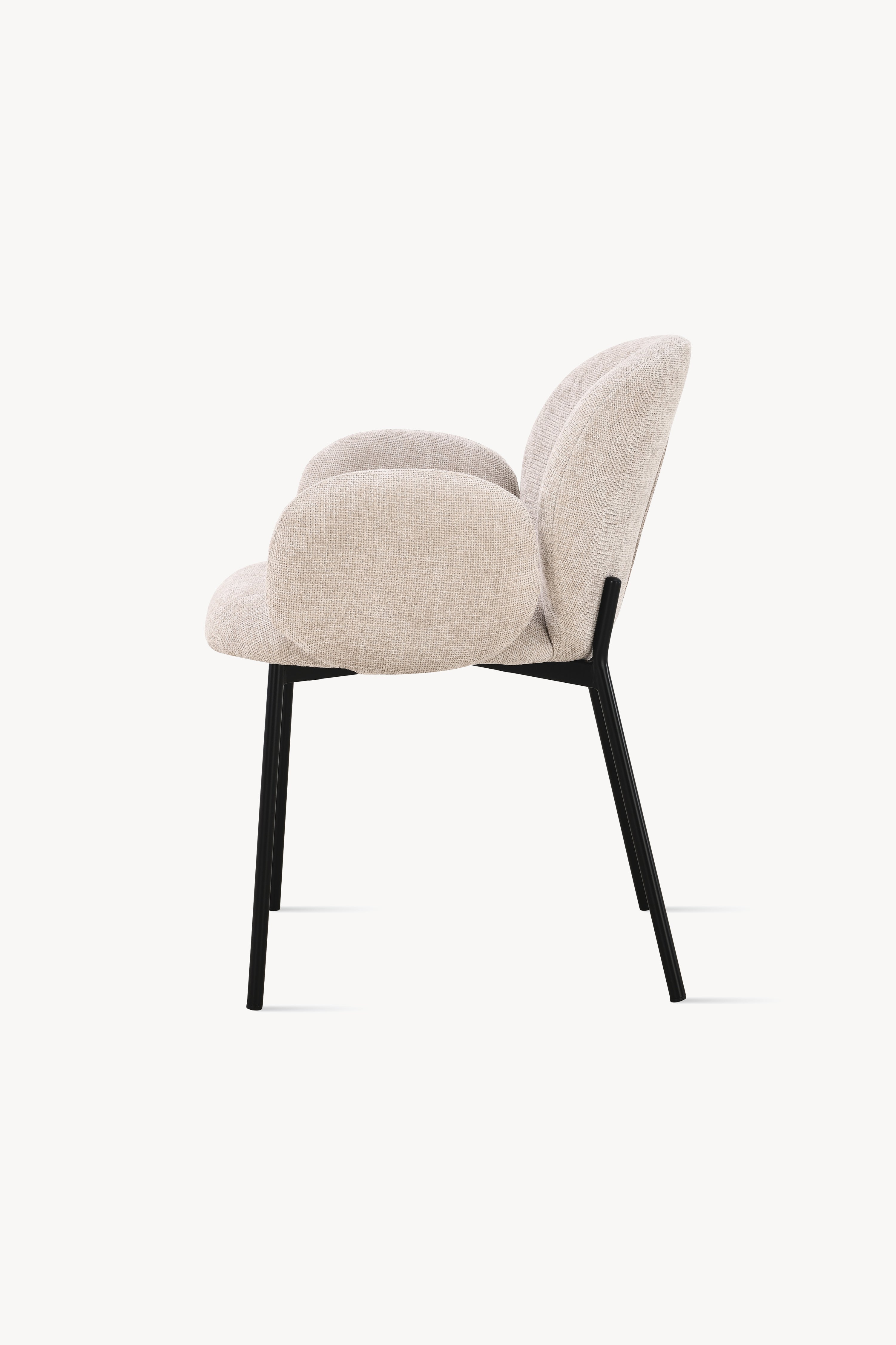 Sedie in tessuto Micky, Set da 2, Beige - Immagine dettaglio 5