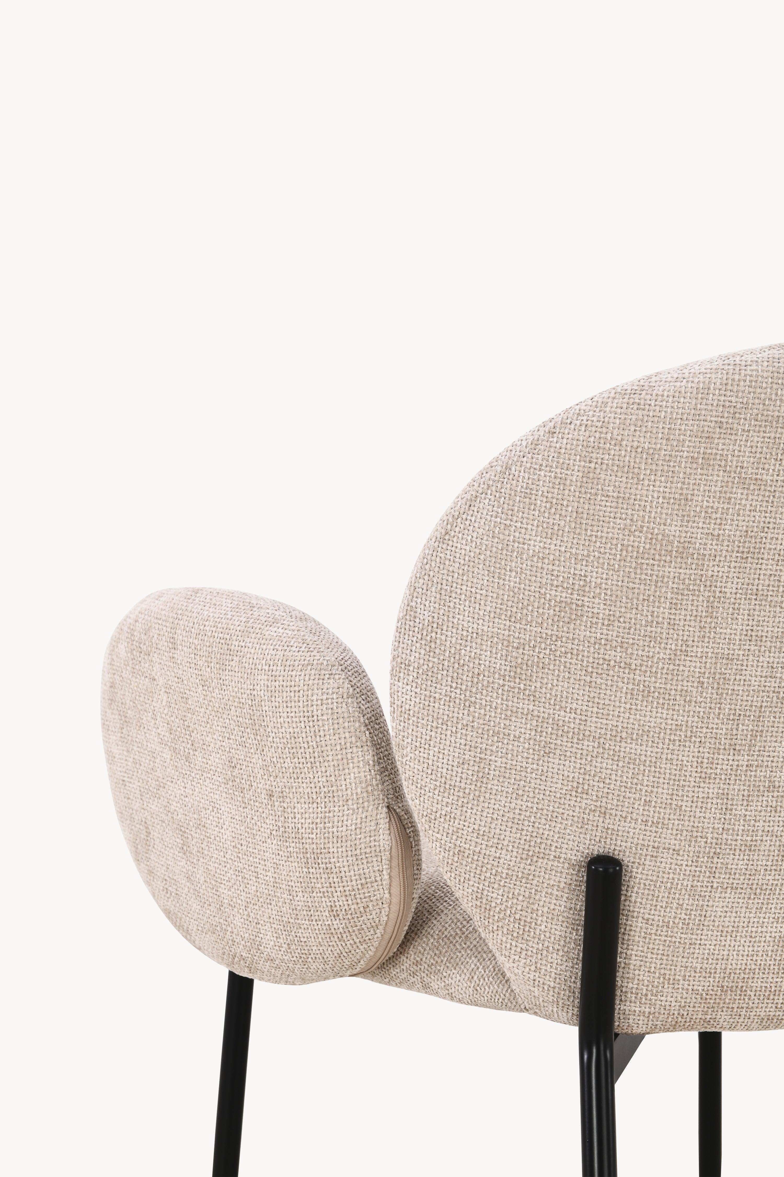 Sedie in tessuto Micky, Set da 2, Beige - Immagine dettaglio 14