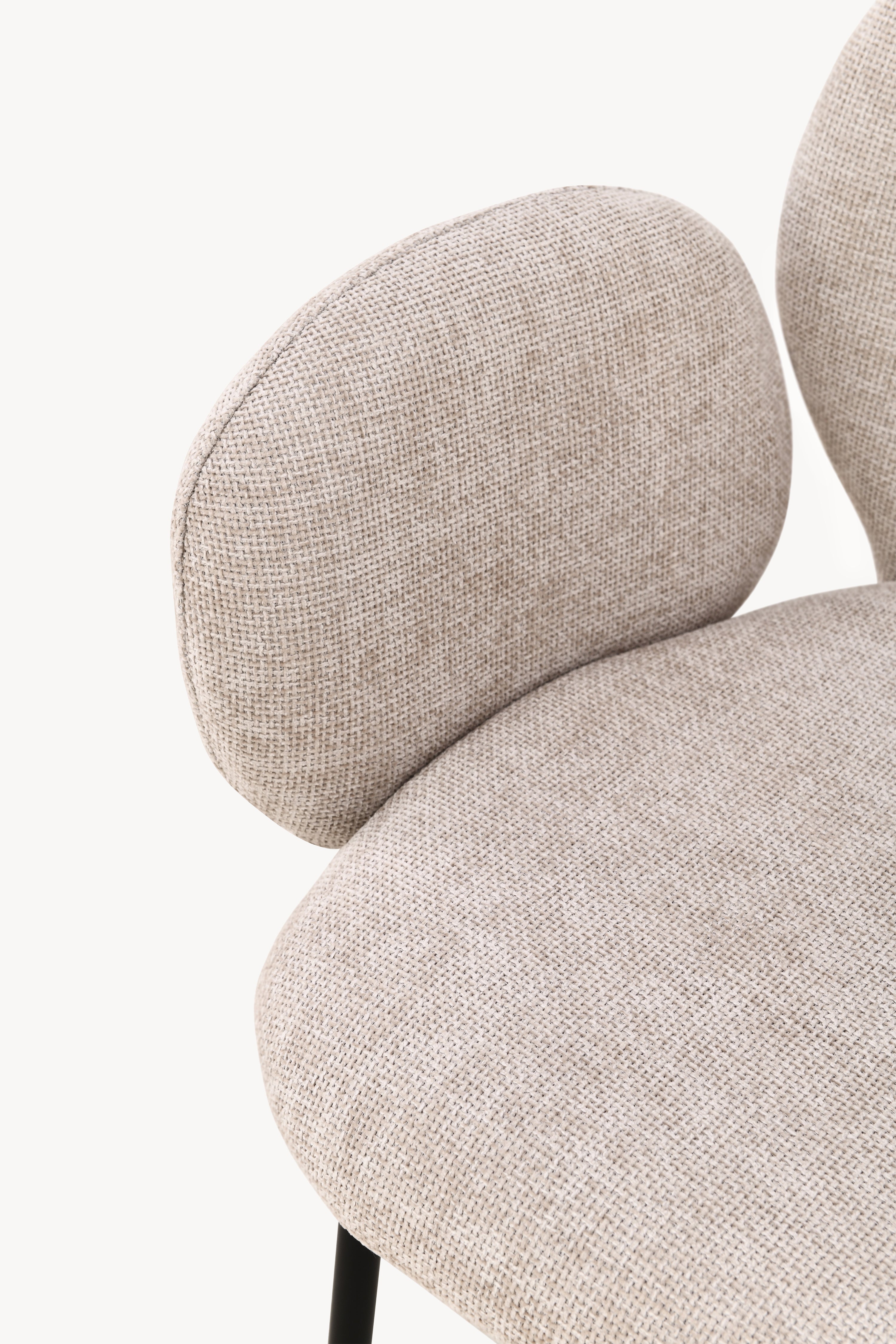 Sedie in tessuto Micky, Set da 2, Beige - Immagine dettaglio 6