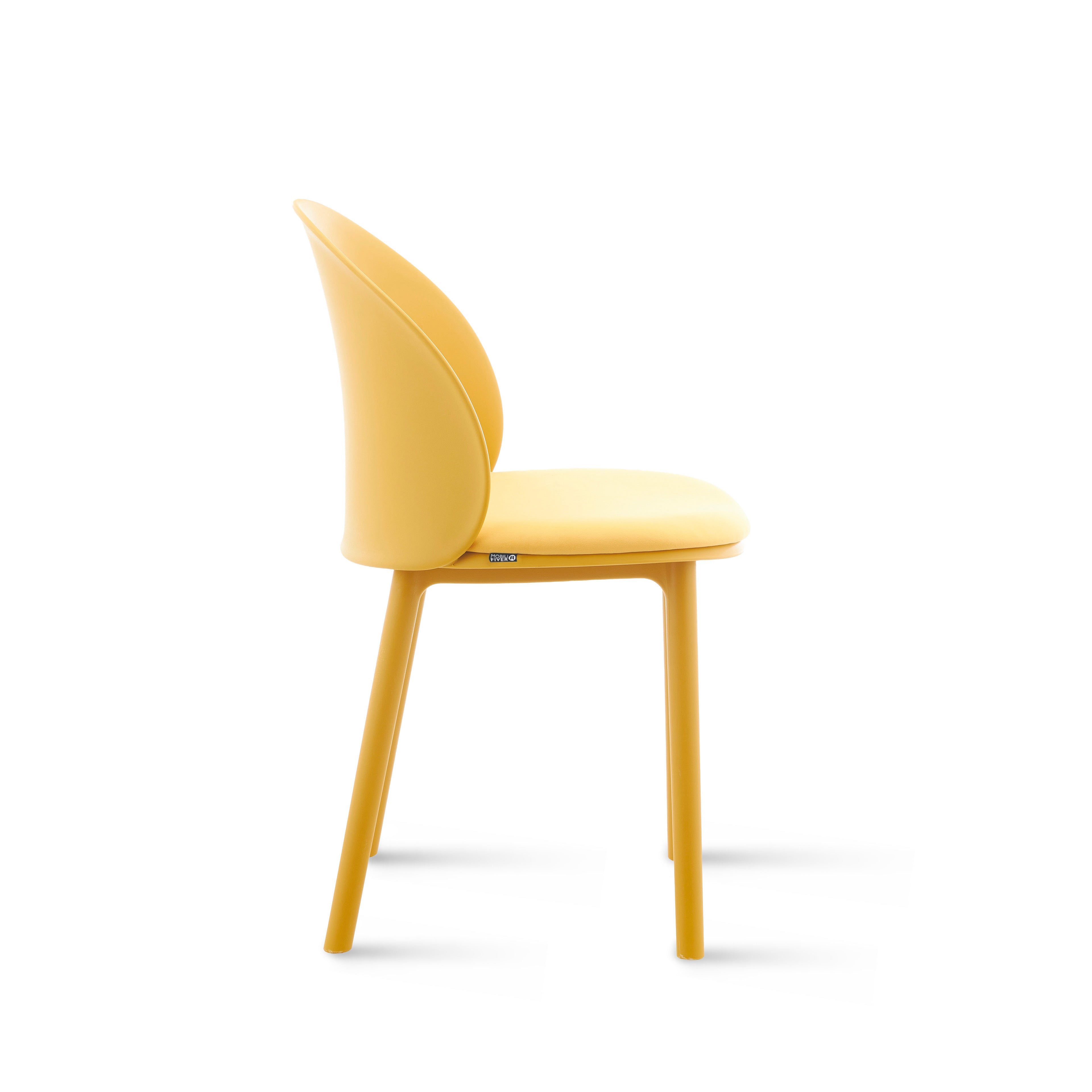 Melissa stoelen, set van 4, Mosterdgeel - Detail image 2