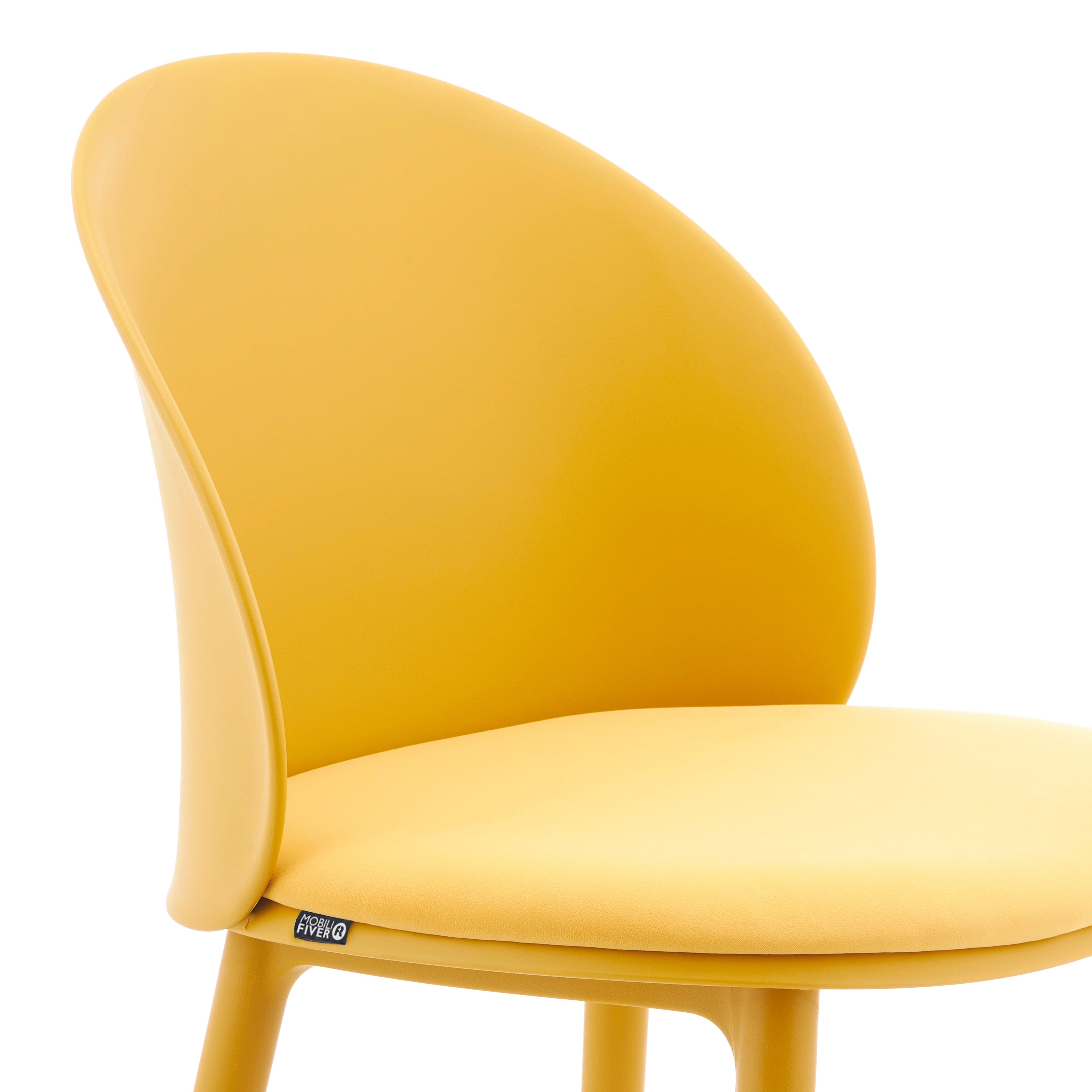 Melissa stoelen, set van 4, Mosterdgeel - Detail image 5