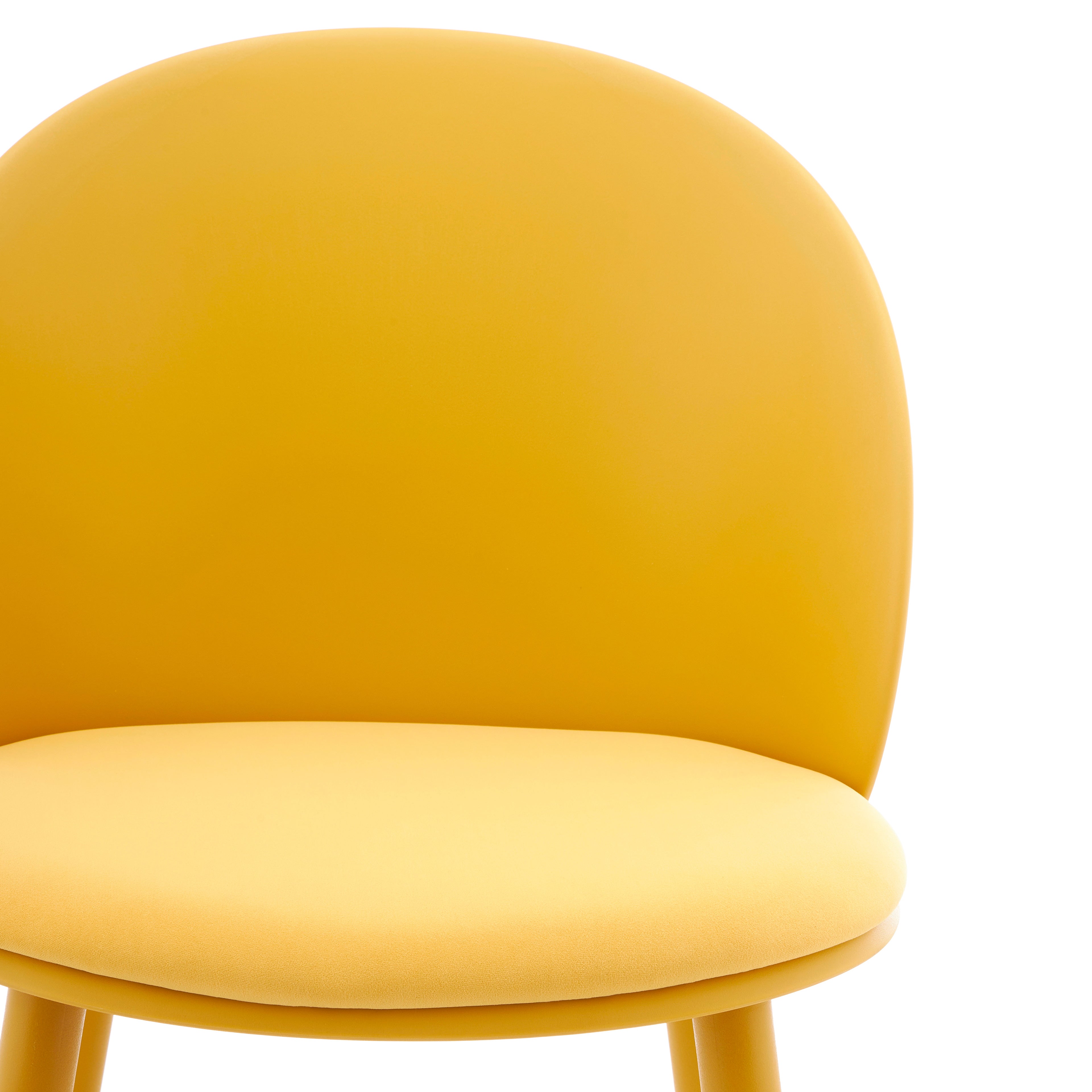 Melissa stoelen, set van 4, Mosterdgeel - Detail image 6