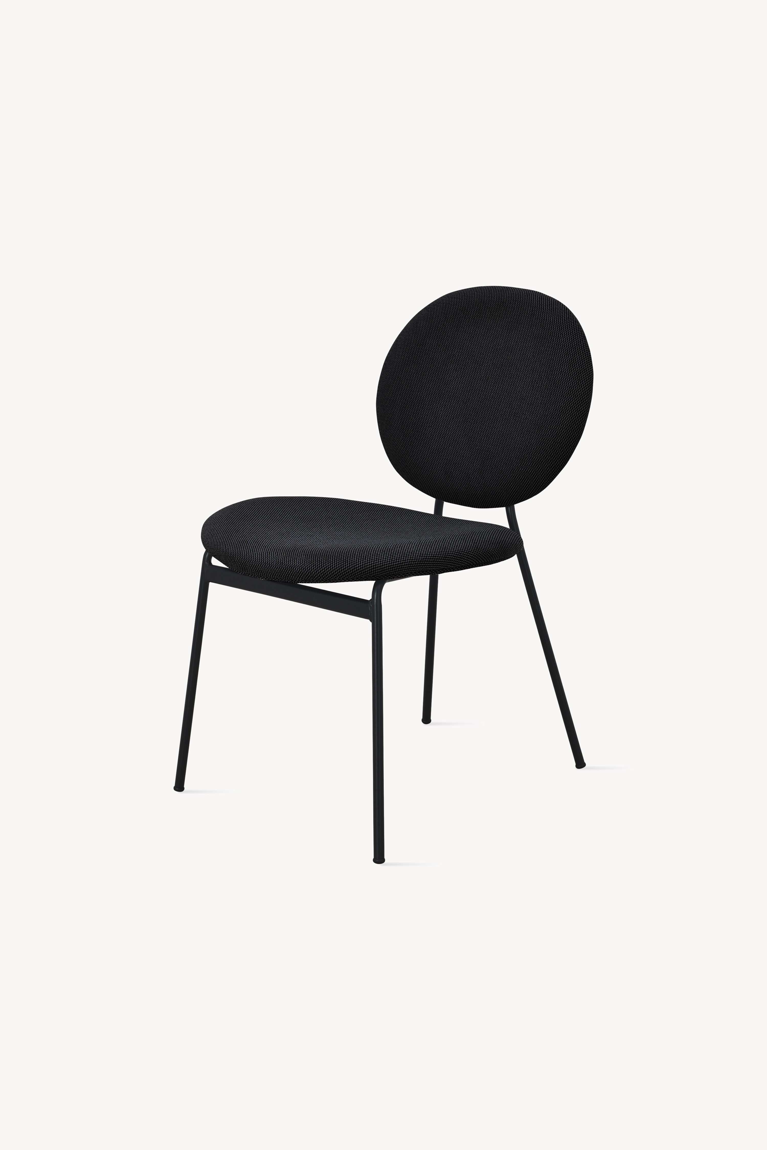 Sedie in tessuto Pietro, Set da 2, Grigio Scuro - Immagine dettaglio 1