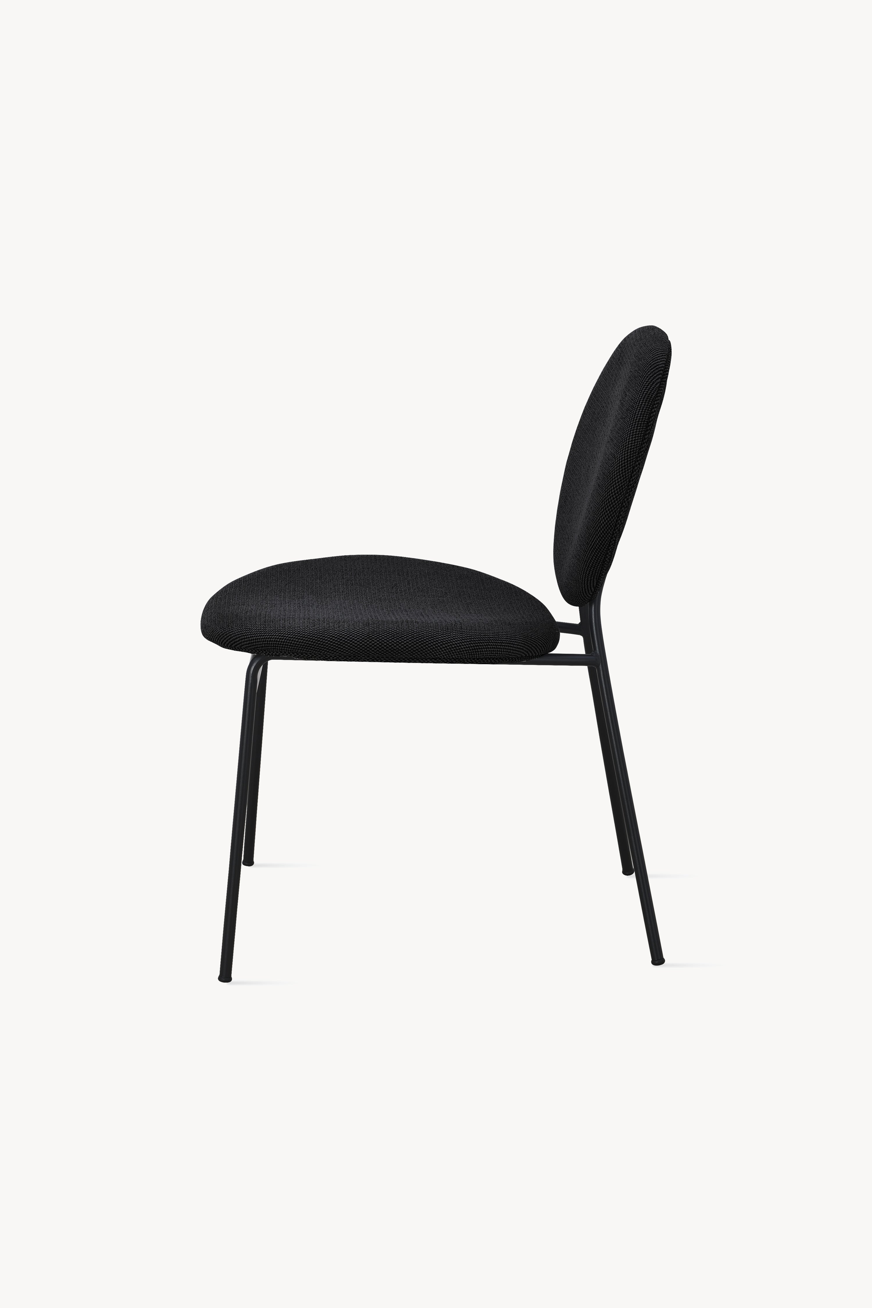 Sedie in tessuto Pietro, Set da 2, Grigio Scuro - Immagine dettaglio 4