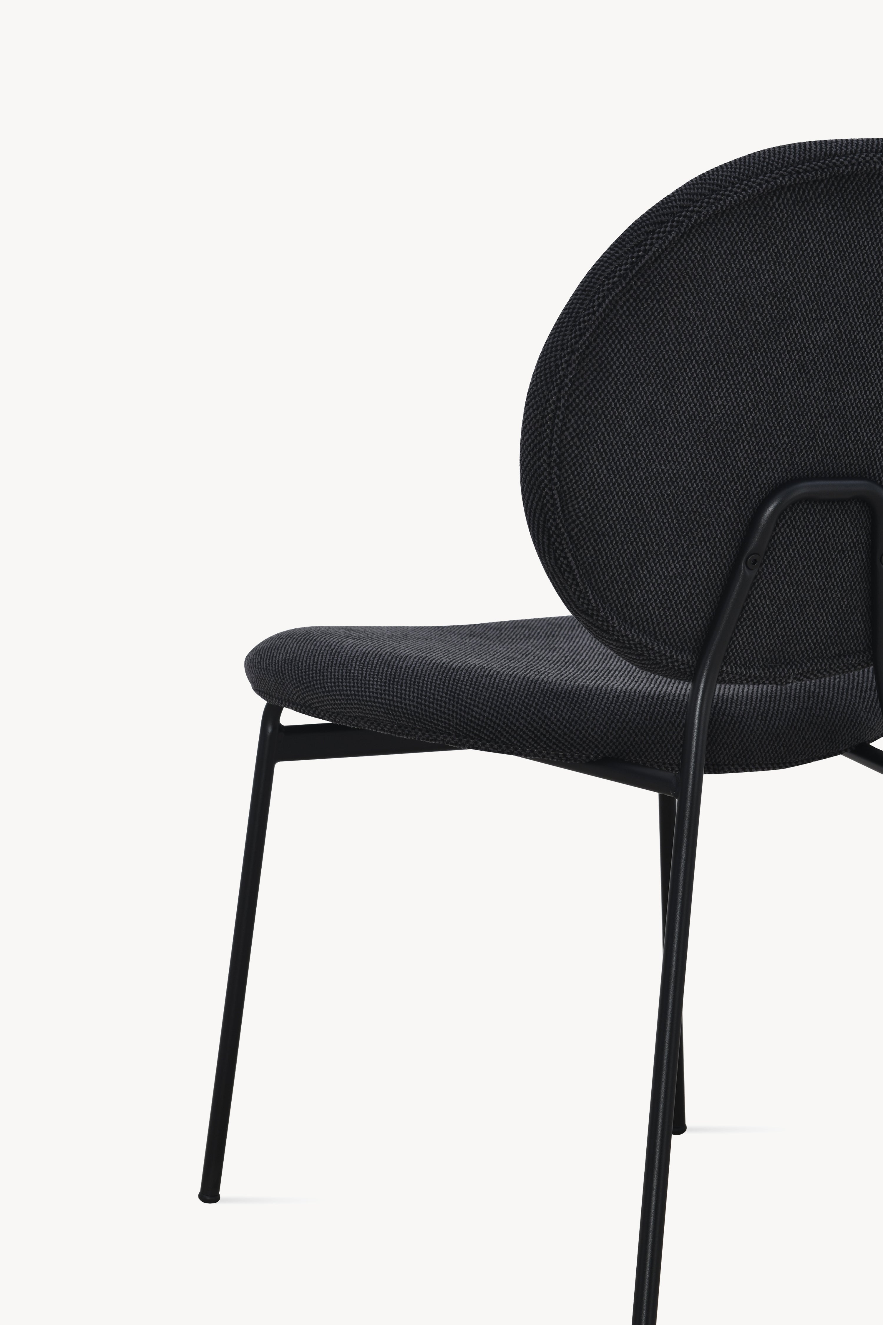 Sedie in tessuto Pietro, Set da 2, Grigio Scuro - Immagine dettaglio 8