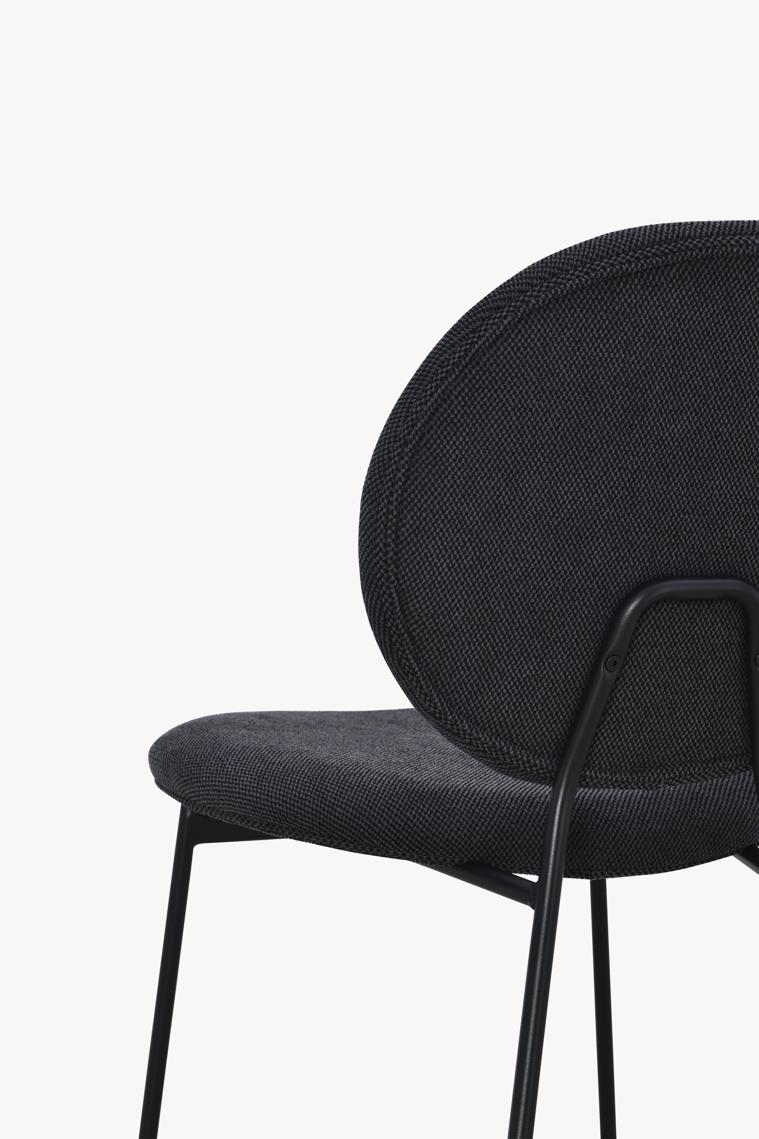 Sedie in tessuto Pietro, Set da 2, Grigio Scuro - Immagine dettaglio 10