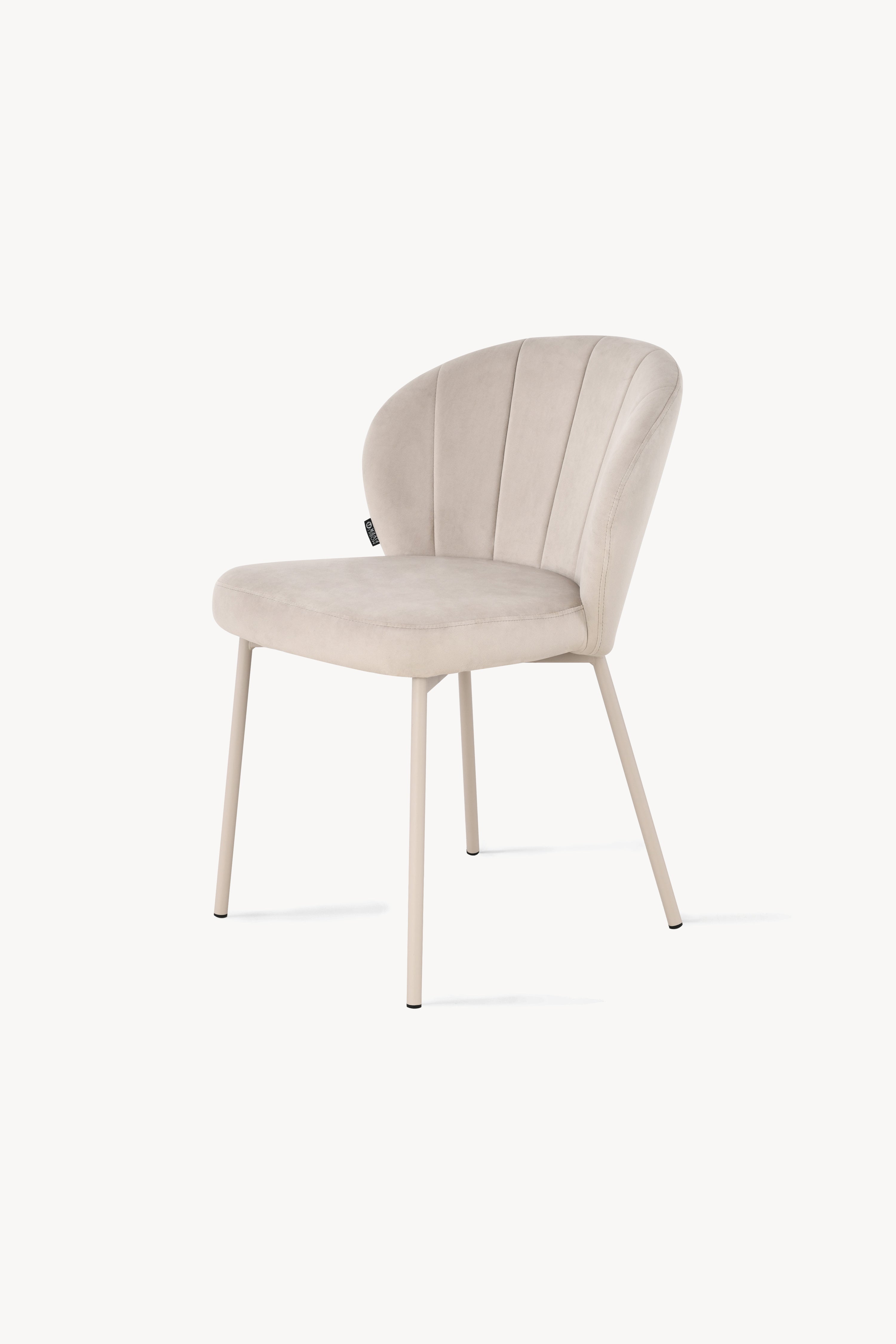 Revy Fabric Chairs, Set of 2, Grey - Detail image 12